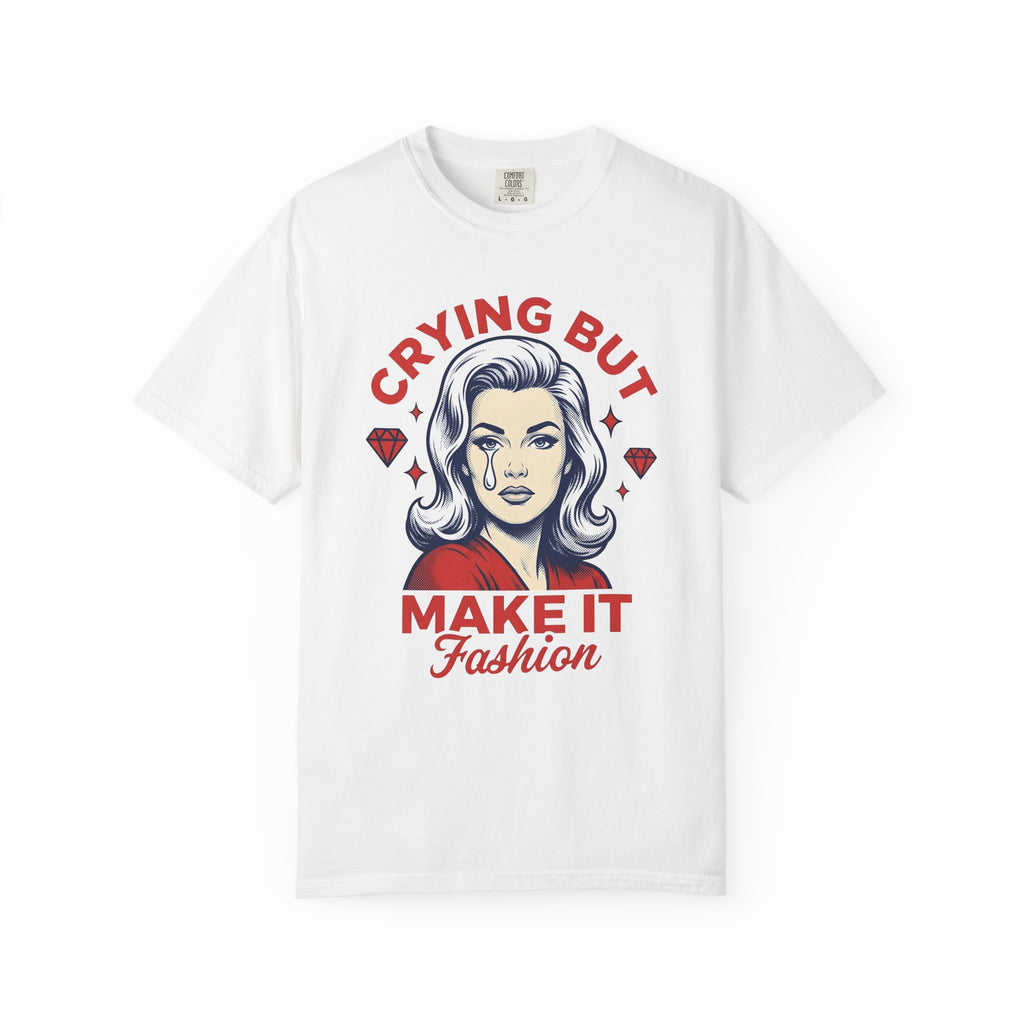 Comic Woman Shirt Fashion Empowerment Gift Women Graphic Tee Cartoon Woman T-Shirt Style Enthusiast Illustration Design Feminist Graphic
