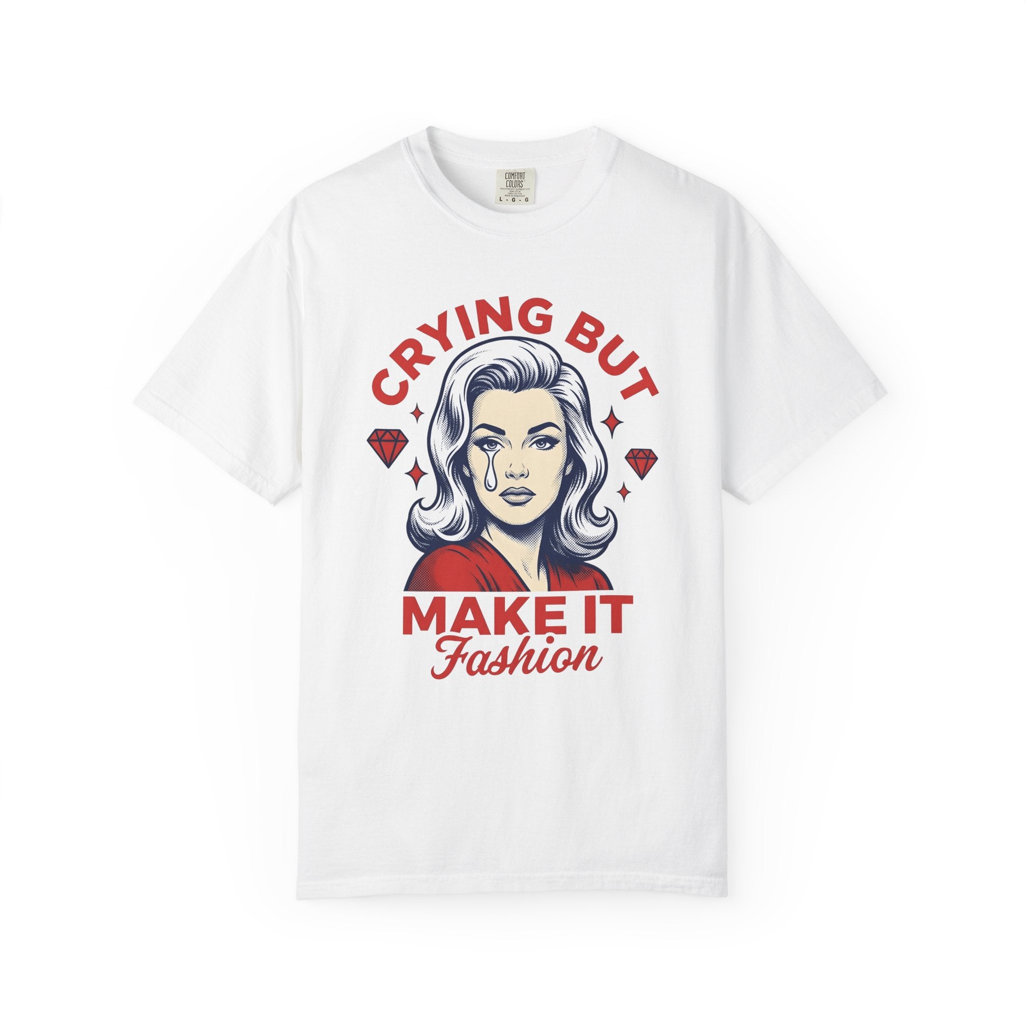 Comic Woman Shirt Fashion Empowerment Gift Women Graphic Tee Cartoon Woman T-Shirt Style Enthusiast Illustration Design Feminist Graphic