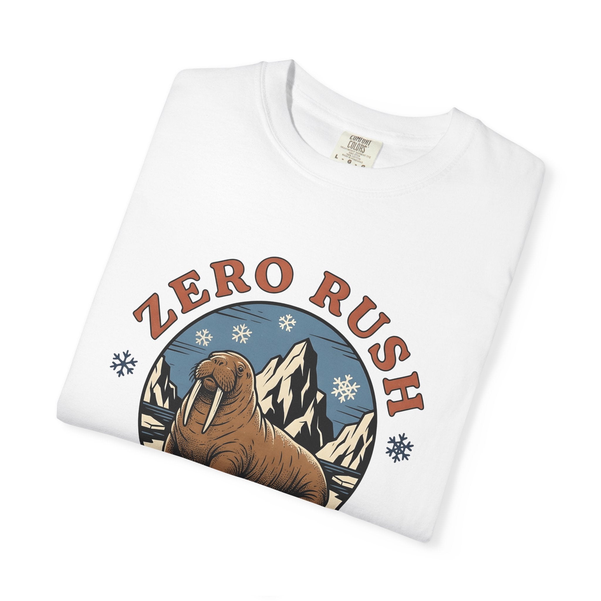 Walrus Shirt Animal Fauna Gift Women Classic Tee Tusk T-Shirt Wildlife Fan Vintage Tshirt Wildlife Graphic Old School Frost Patterns Tshirt