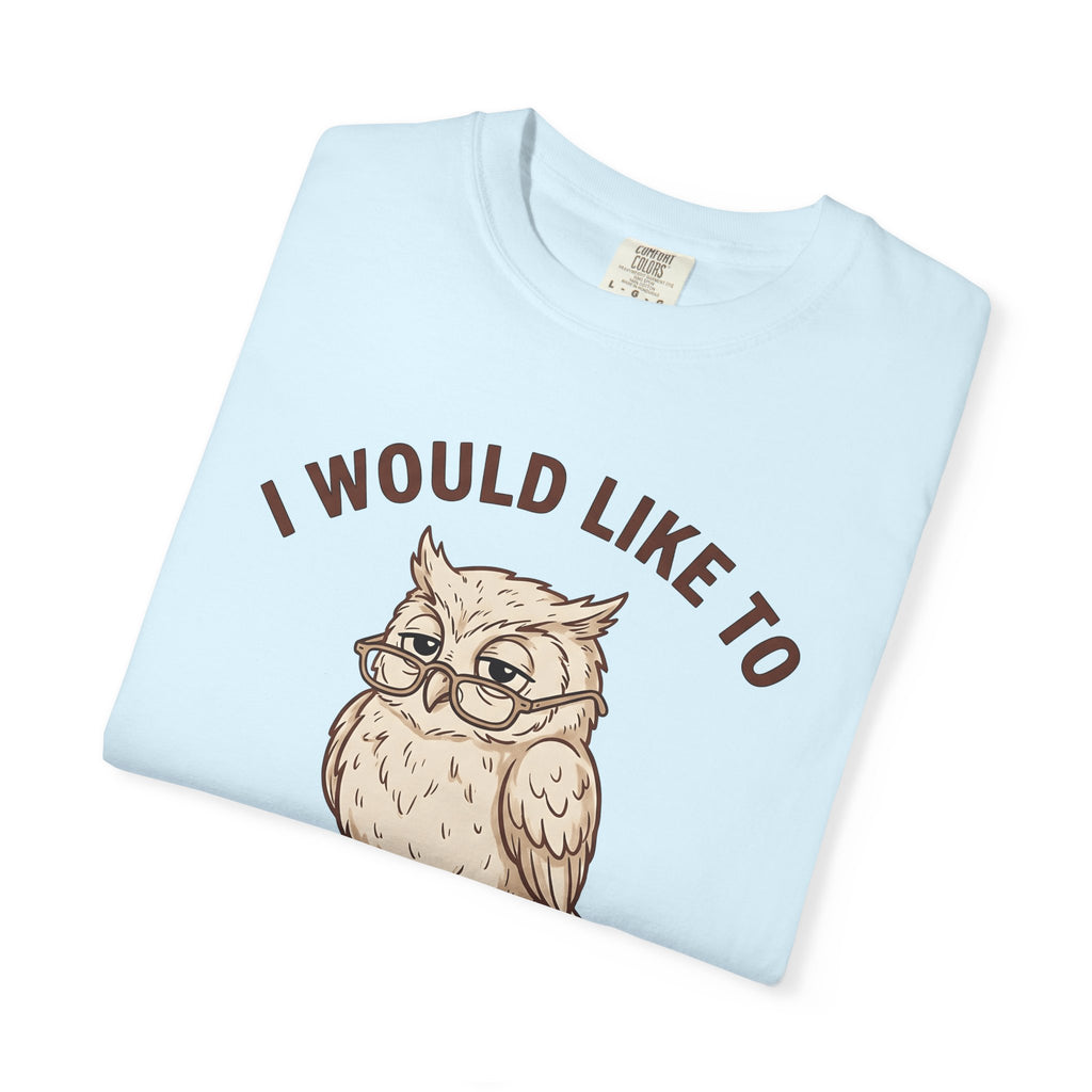 Owl Eyeglasses Shirt Cute Nature Gift Women Graphic Tee Owl Spectacles T-Shirt Adorable Fan Owl Art Tshirt Wildlife Graphic Design Pencil