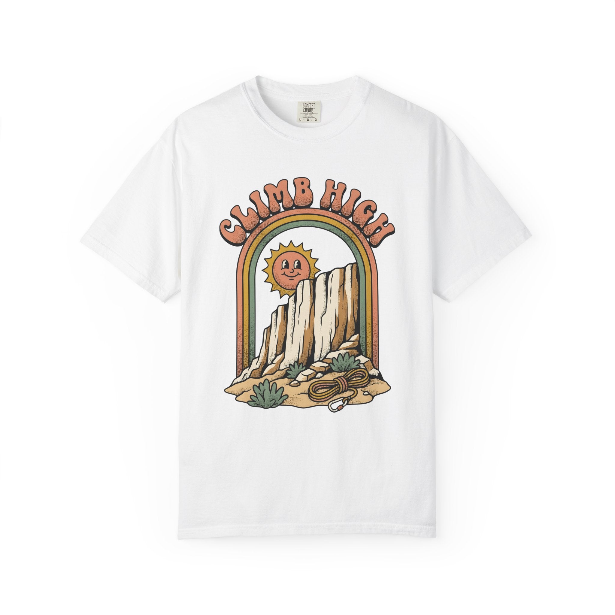 Mountain Graphic Shirt Climbing Adventure Gift Women Retro Tee Peak T-Shirt Climber Enthusiast Distressed Tshirt Exploration Graphic Vintage