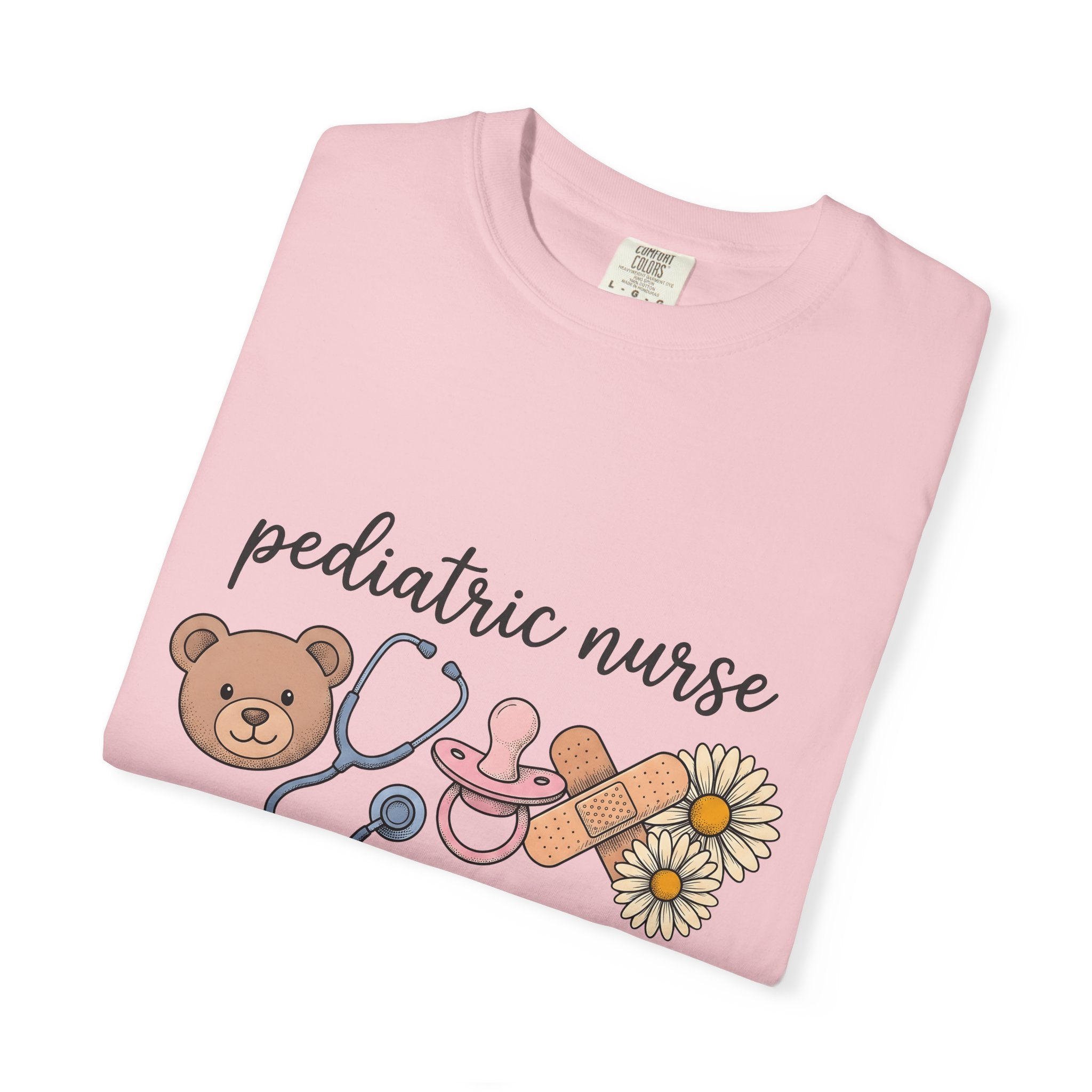 Teddy Bear Stethoscope Pacifier Shirt Nurse Care Gift Women Cartoon Tee Baby Pacifier T-Shirt Nursing Enthusiast Cartoony Tshirt