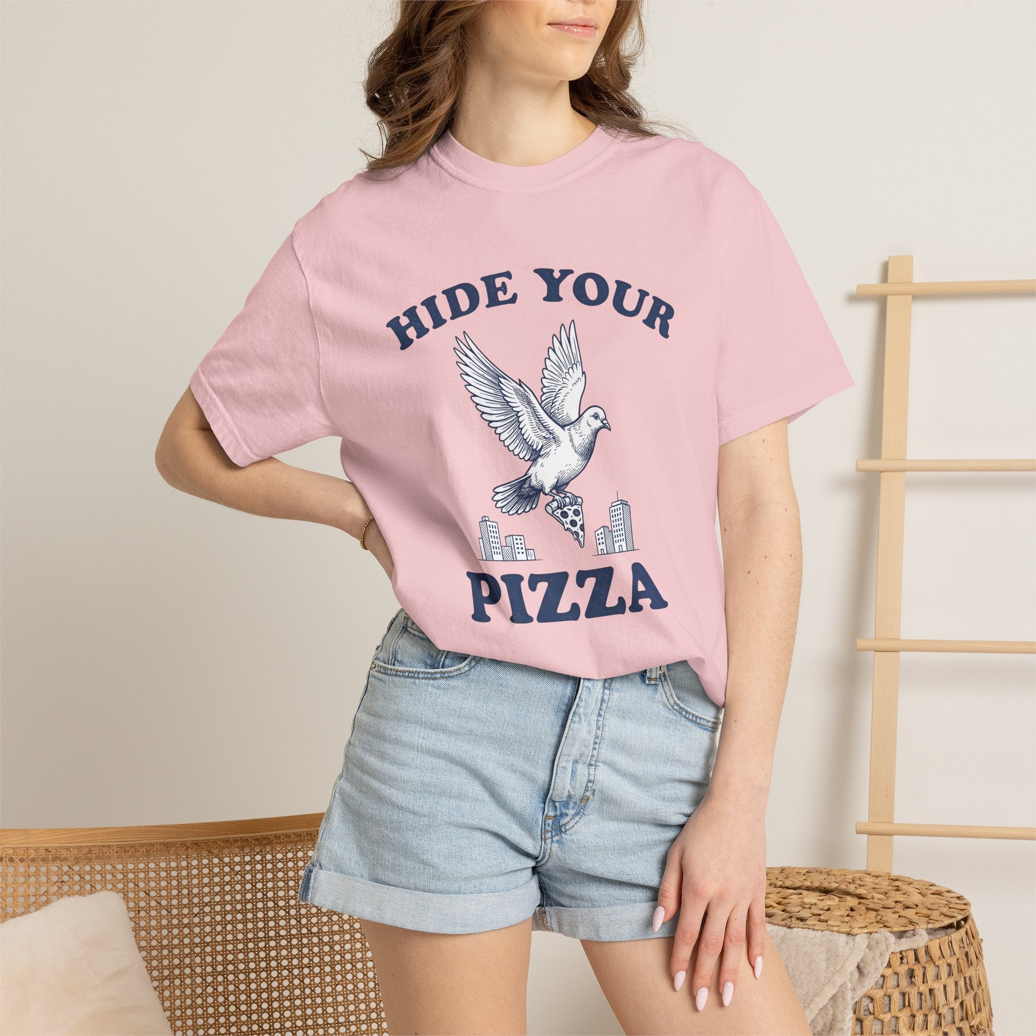 Pigeon Pie Shirt Funny Meal Gift Women Classic Tee Squab T-Shirt Humor Fan Vintage Tshirt Food Graphic Pencil Sketch City View Tshirt
