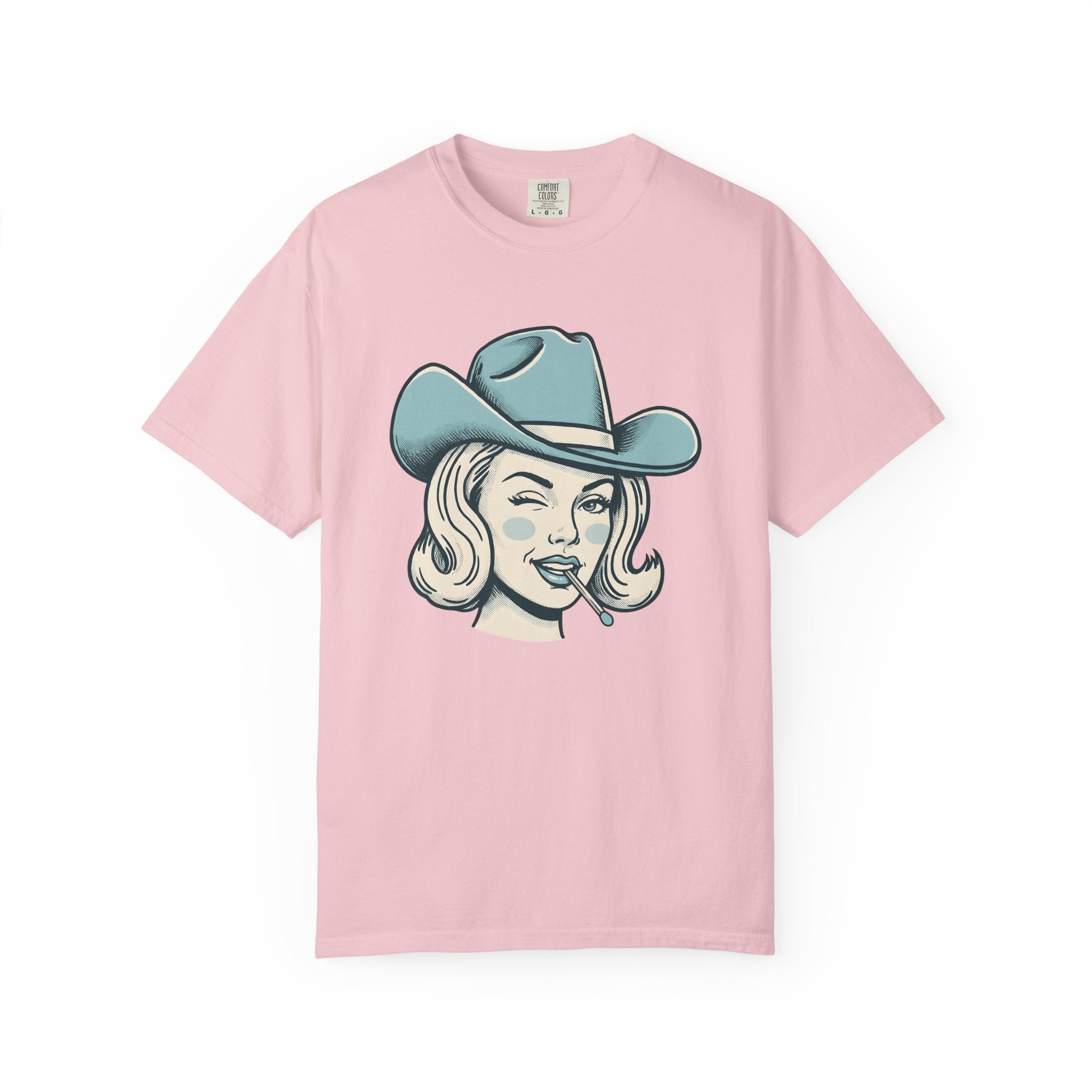 Cowgirl Face Shirt Cowgirl Cowboy Gift Women Illustration Tee Rodeo Queen T-Shirt Cowgirl Fan Western Tshirt Cowboy Graphic Line Art Cowboy