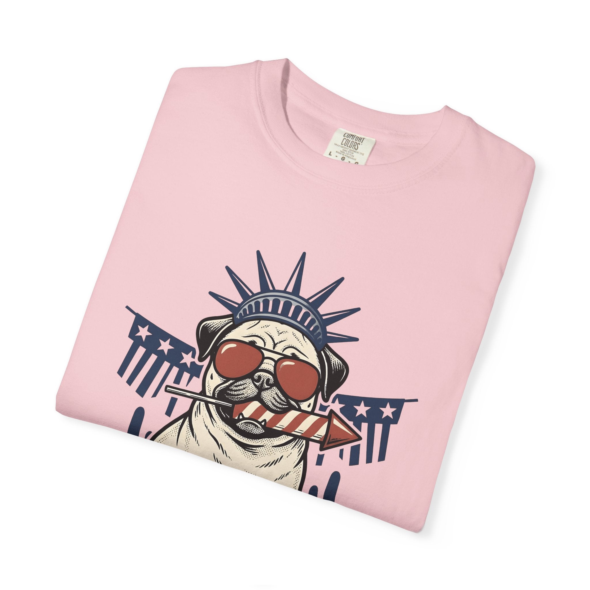 Pug Pet Shirt Dog Usa Gift Women Antique Tee Poodle T-Shirt Dog Fan Vintage Tshirt American Graphic Old School Sun Glasses Tshirt