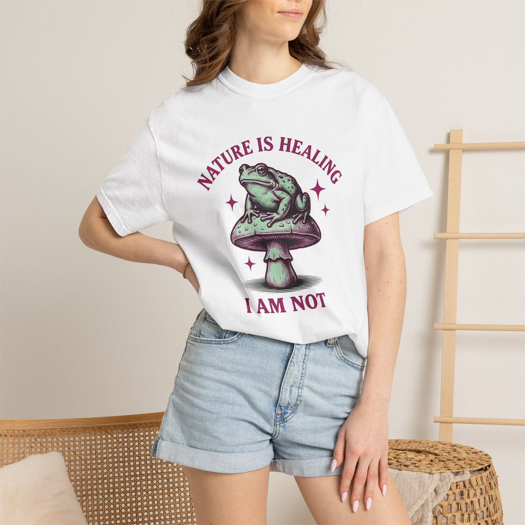 Toad Fungus Shirt Funny Outdoors Gift Women Retro Tee Chytrid T-Shirt Humor Fan Vintage Tshirt Nature Graphic Sketch Sparkles Tshirt