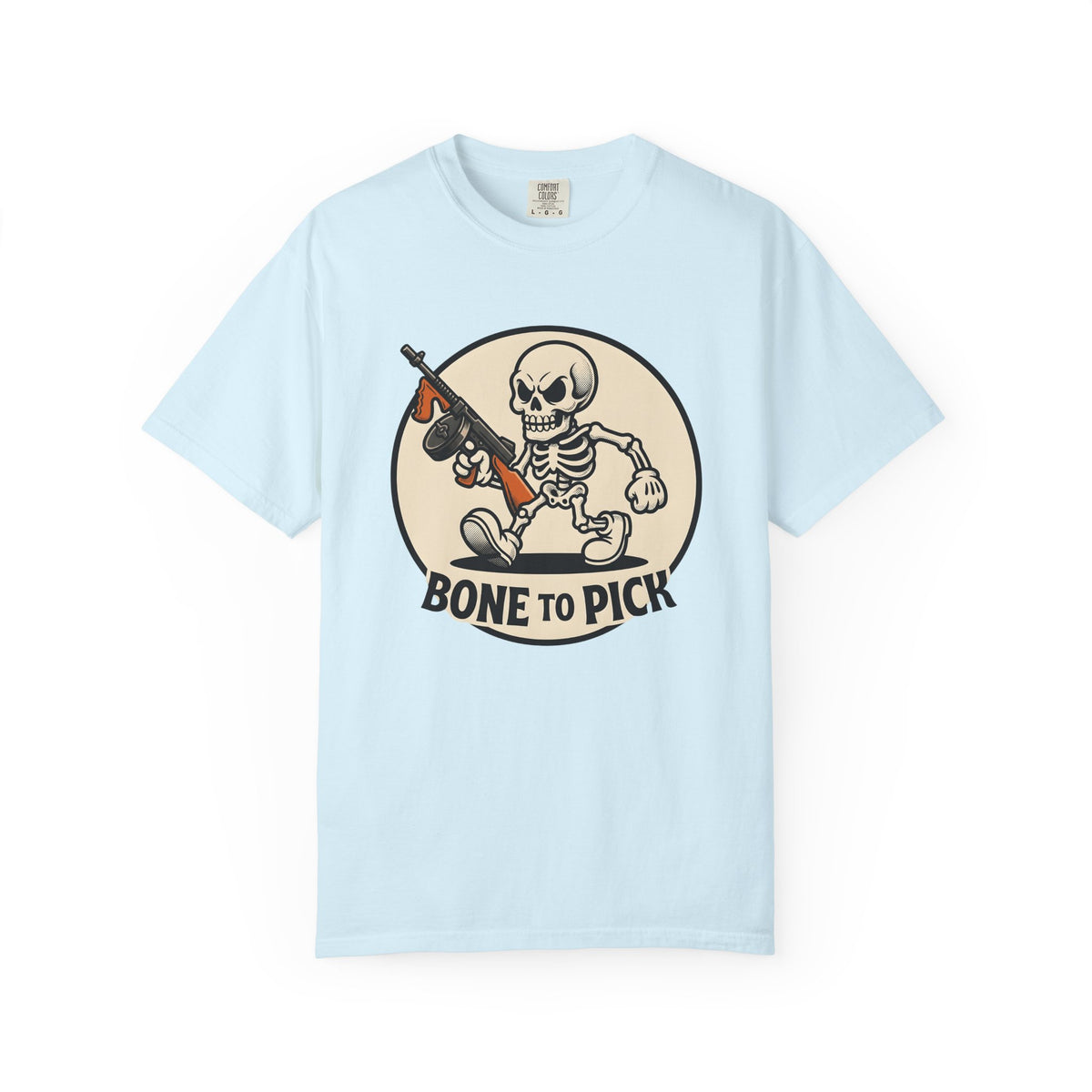 Skull Mobster Shirt Halloween Bones Unisex Gift Comic Tee Gangster T-Shirt