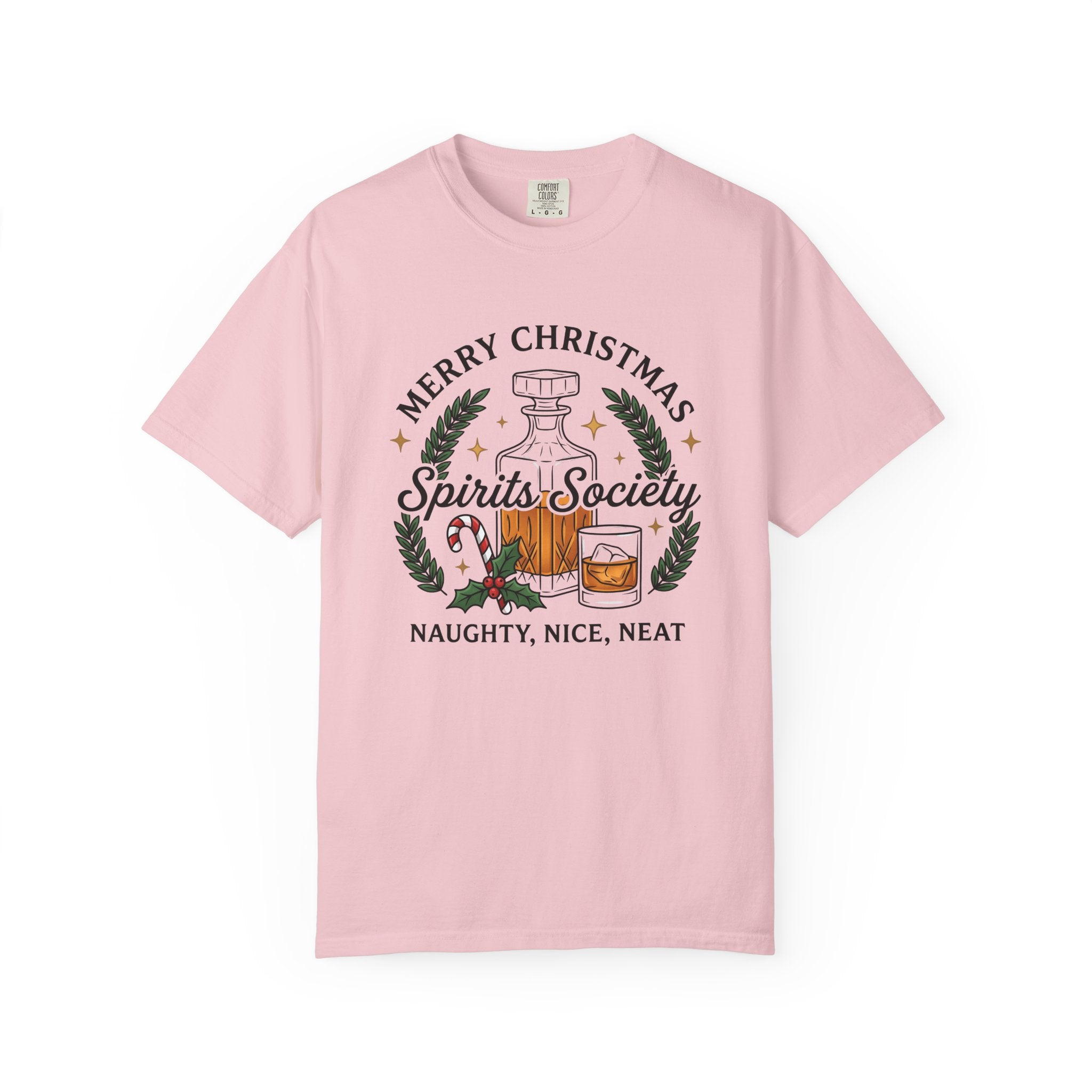 Bourbon Decanter Shirt Christmas Beverage Gift Women Seasonal Tee Decanter T-Shirt Holiday Fan Winter Tshirt Drink Graphic Classic Candy