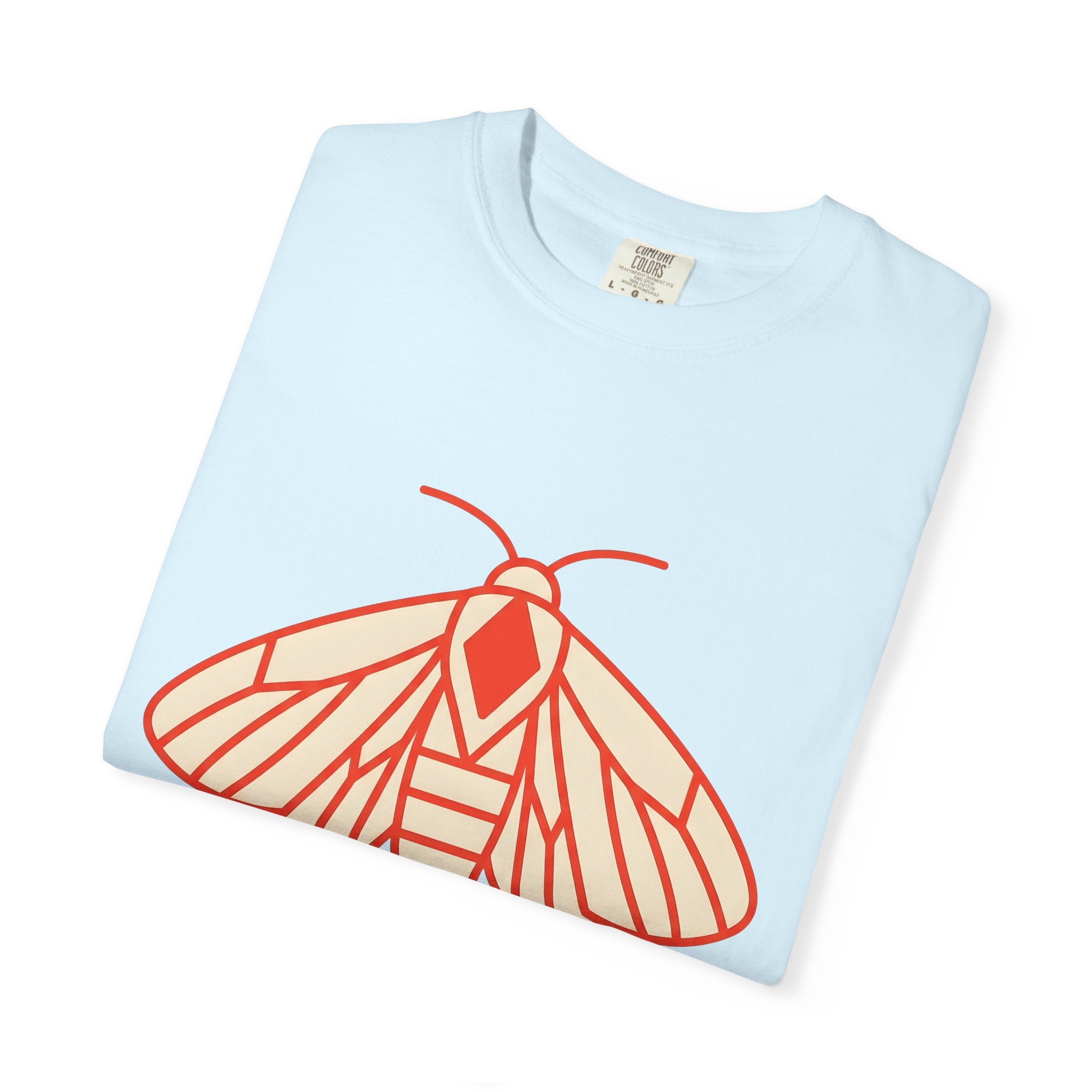 Moth Illustration Shirt Boho Chic Outdoors Gift Women Simple Tee Moth T-Shirt Bohemian Fan Minimalist Tshirt Nature Graphic Contemporary