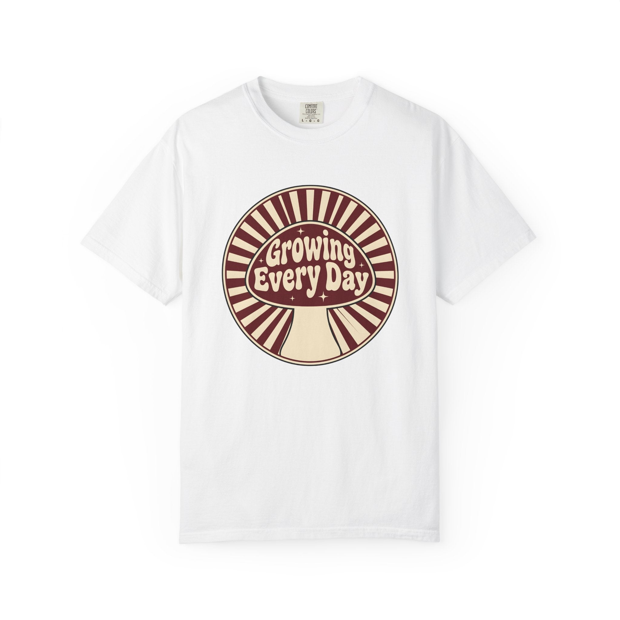 Fungi Illustration Shirt Mushroom Vintage Gift Women Classic Tee Spore T-Shirt Fungus Fan Mycology Tshirt Retro Graphic Antique Glitter