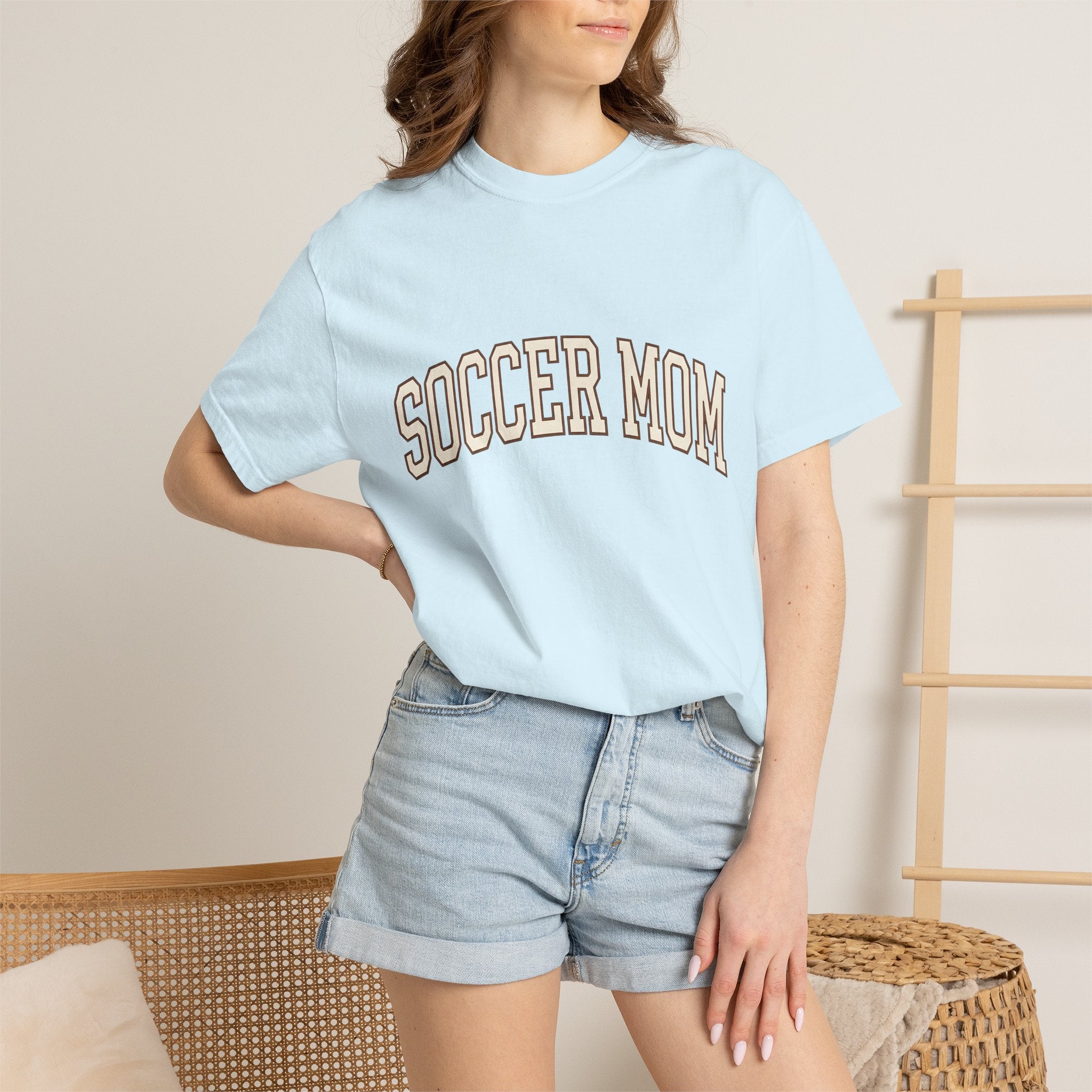 Varsity Words Shirt Moms Fitness Gift Women Heavy Tee Lettering T-Shirt Mom Enthusiast Typography Tshirt Workout Graphic Classic Rounded