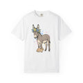 Donkey Bunny Shirt Easter Fauna Gift Women Line Art Tee Bunny T-Shirt Easter Fan Drawing Graphic Sketch Bloom Crown Tshirt
