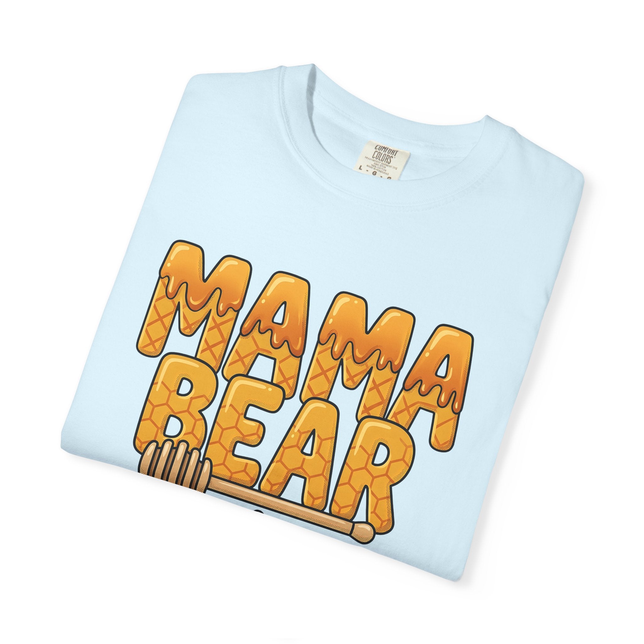 Honeycomb Text Shirt Moms Family Gift Women Cartoon Tee Honeycomb T-Shirt Motherhood Fan Comic Tshirt Clan Graphic Retro Bee Tshirt