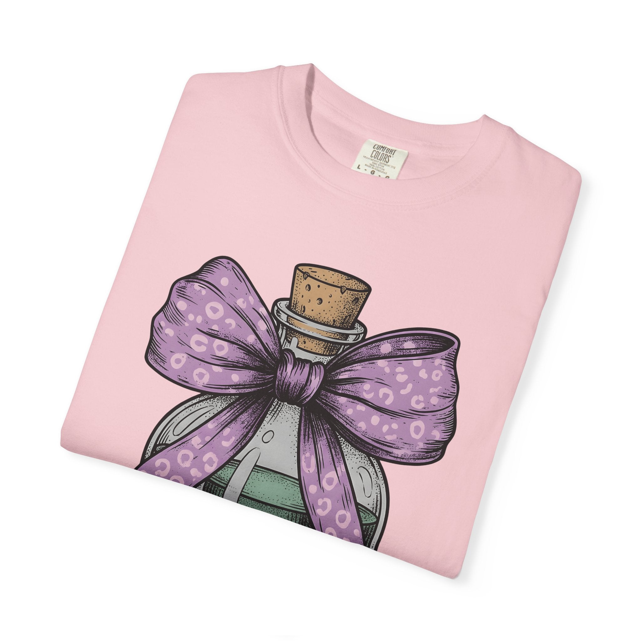 Elixir Bottle Shirt Halloween Spell Gift Women Classic Tee Potion Bottle T-Shirt Horror Fan Gothic Tshirt Magic Graphic Doodle Knot Tshirt