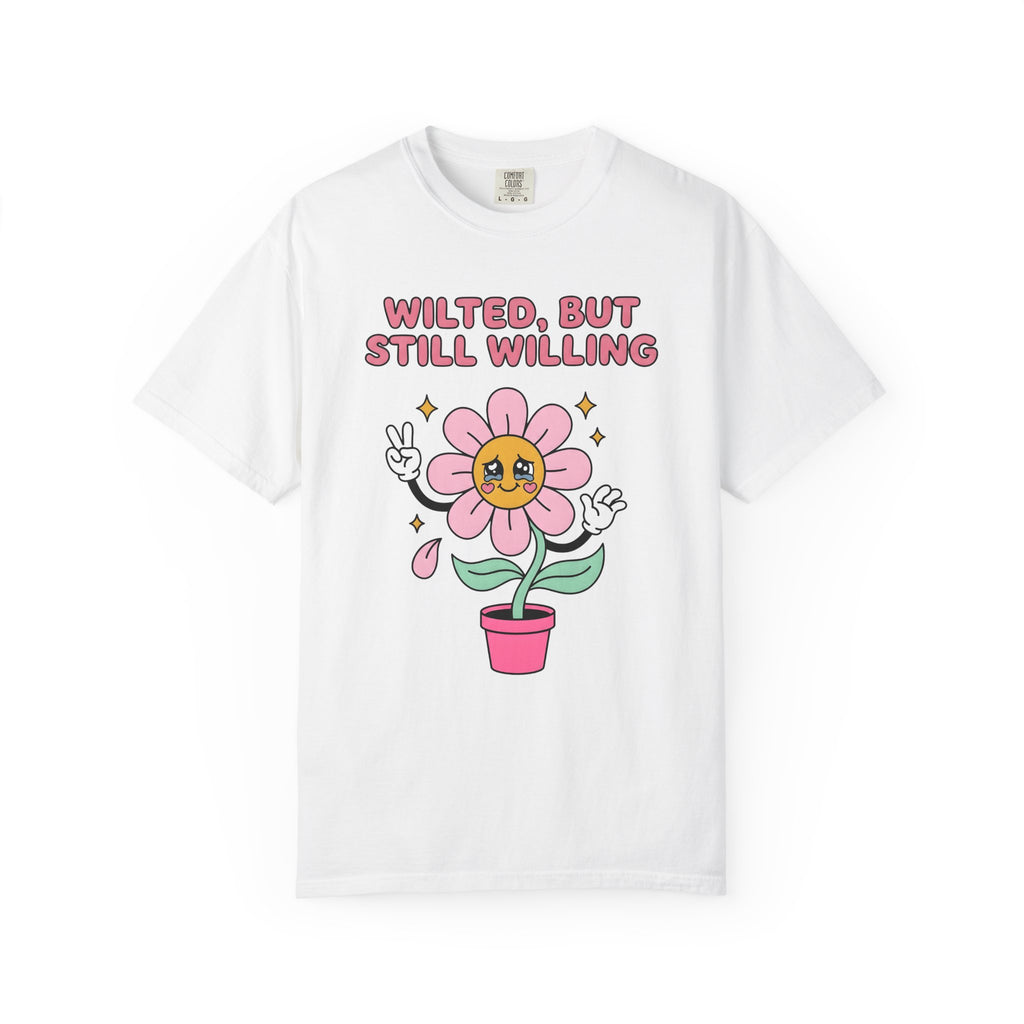 Cute Flower Shirt Funny Inspiration Gift Women Chibi Tee Blossom T-Shirt Comedian Fan Cartoon Tshirt Motivational Graphic Vintage Glitter