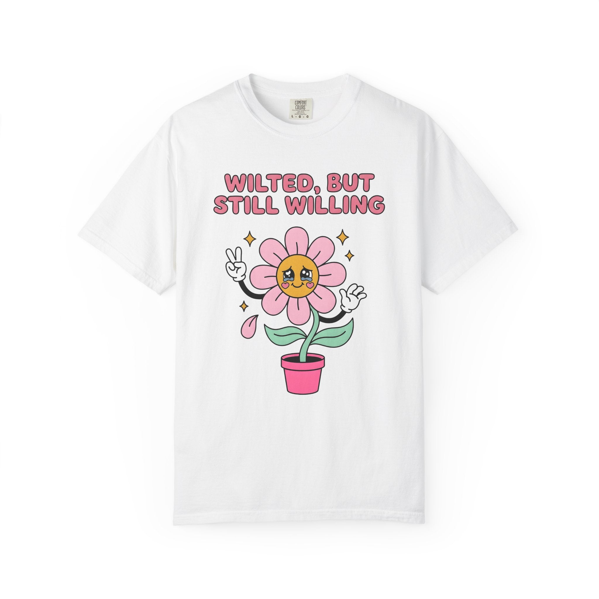 Cute Flower Shirt Funny Inspiration Gift Women Chibi Tee Blossom T-Shirt Comedian Fan Cartoon Tshirt Motivational Graphic Vintage Glitter