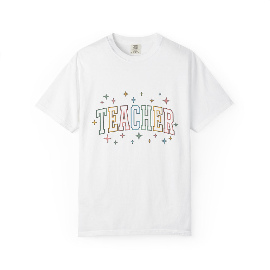 Teaching Phrase Shirt Teachers Learning Gift Women Vivid Tee Educational T-Shirt Teacher Enthusiast Colorful Tshirt Education Graphic Old