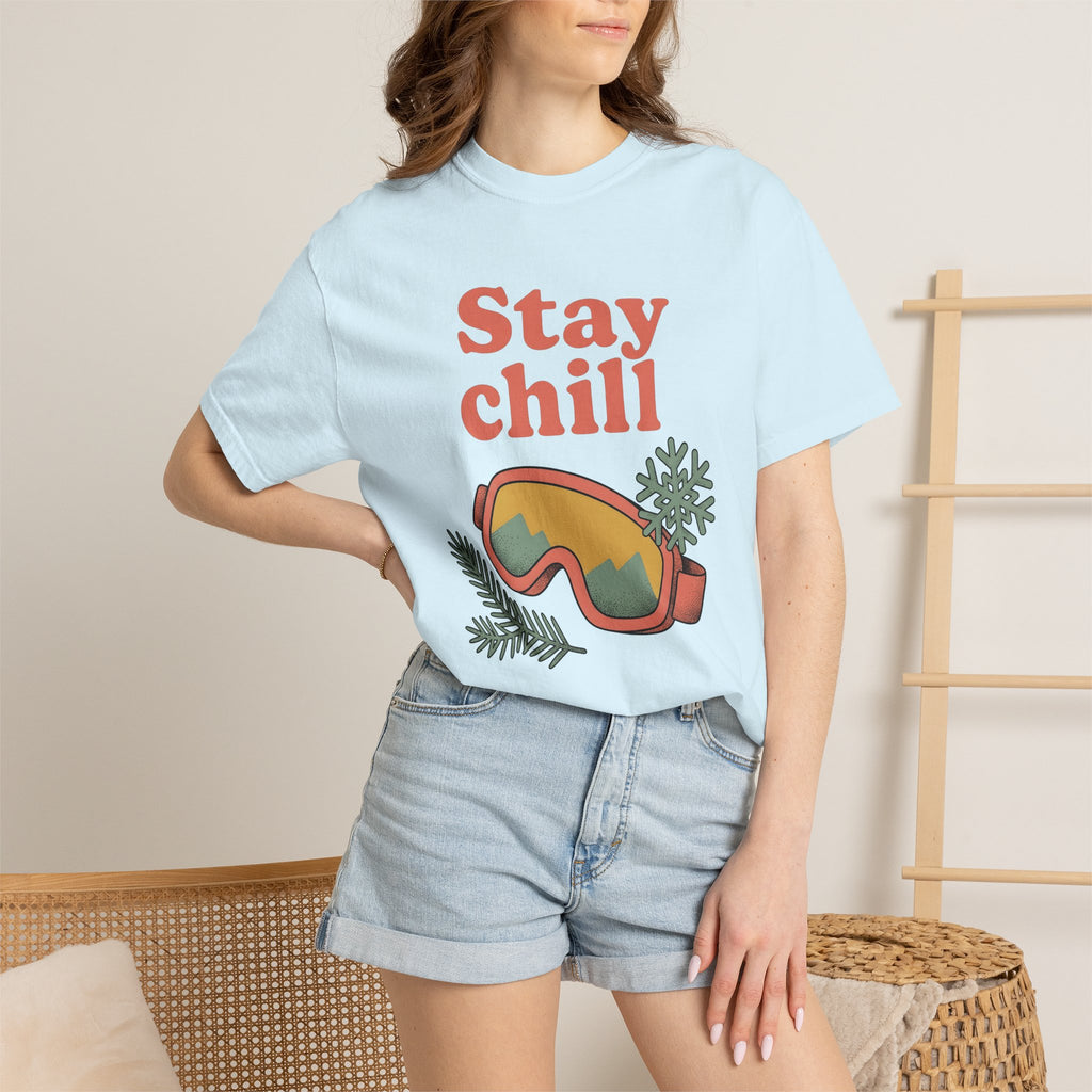 Ski Mask Shirt Sports Cold Gift Women Vintage Tee Balaclava T-Shirt Athlete Fan Skiing Tshirt Frost Graphic Sketch Ice Crystal Tshirt