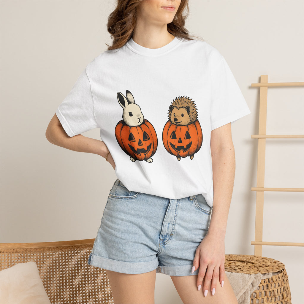 Hare Spiny Squash Shirt Halloween Creatures Gift Women Classic Tee Gourd T-Shirt Horror Fan Retro Tshirt Monster Graphic Drawn Lantern