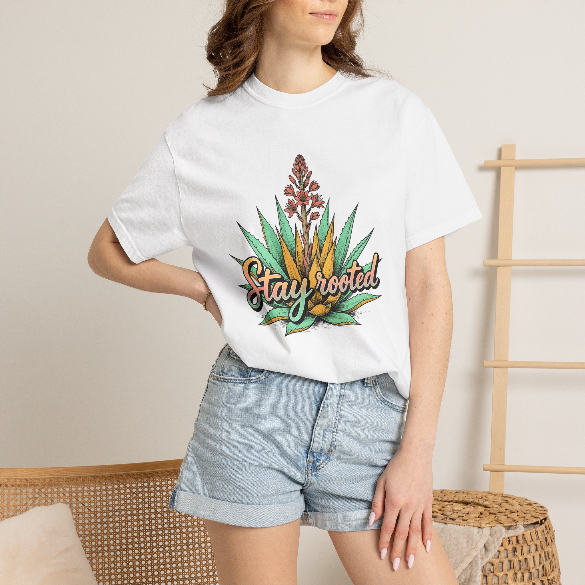 Succulent Greenery Shirt Plant Decoration Gift Women Hand Drawn Tee Succulent T-Shirt Gardener Enthusiast Illustrated Tshirt Home Decor