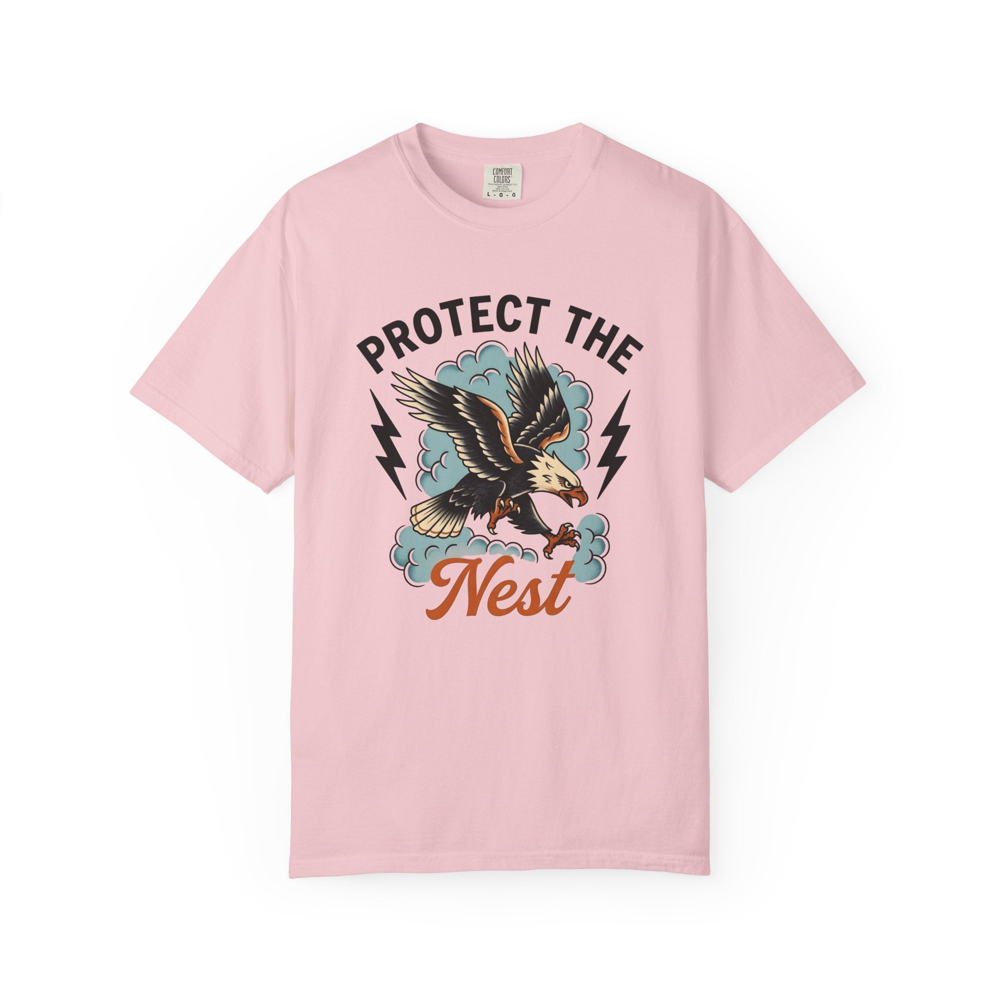 Bald Eagle Shirt Moms Kinship Gift Women Cartoon Tee Eagle T-Shirt Mom Fan Eagle Tshirt Bonding Graphic Minimalist Lightning Bolt Tshirt