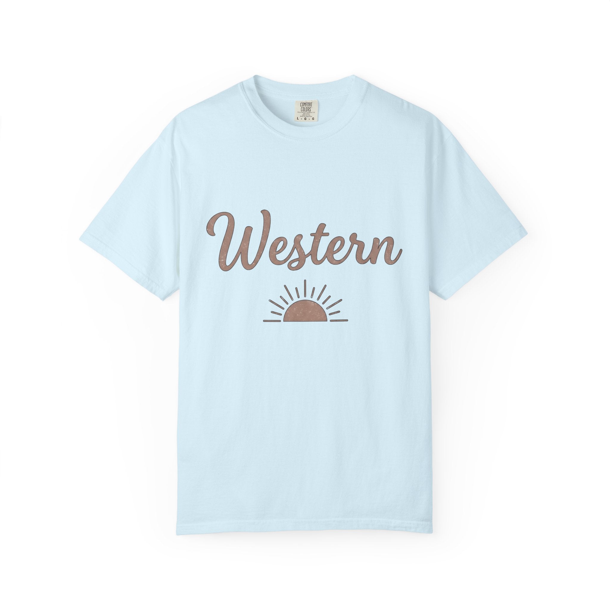 Cowboy Sunrise Shirt Cowgirl Native Gift Women Handmade Tee Western T-Shirt Rodeo Fan Handmade Tshirt Tribal Graphic Old School Sunlight