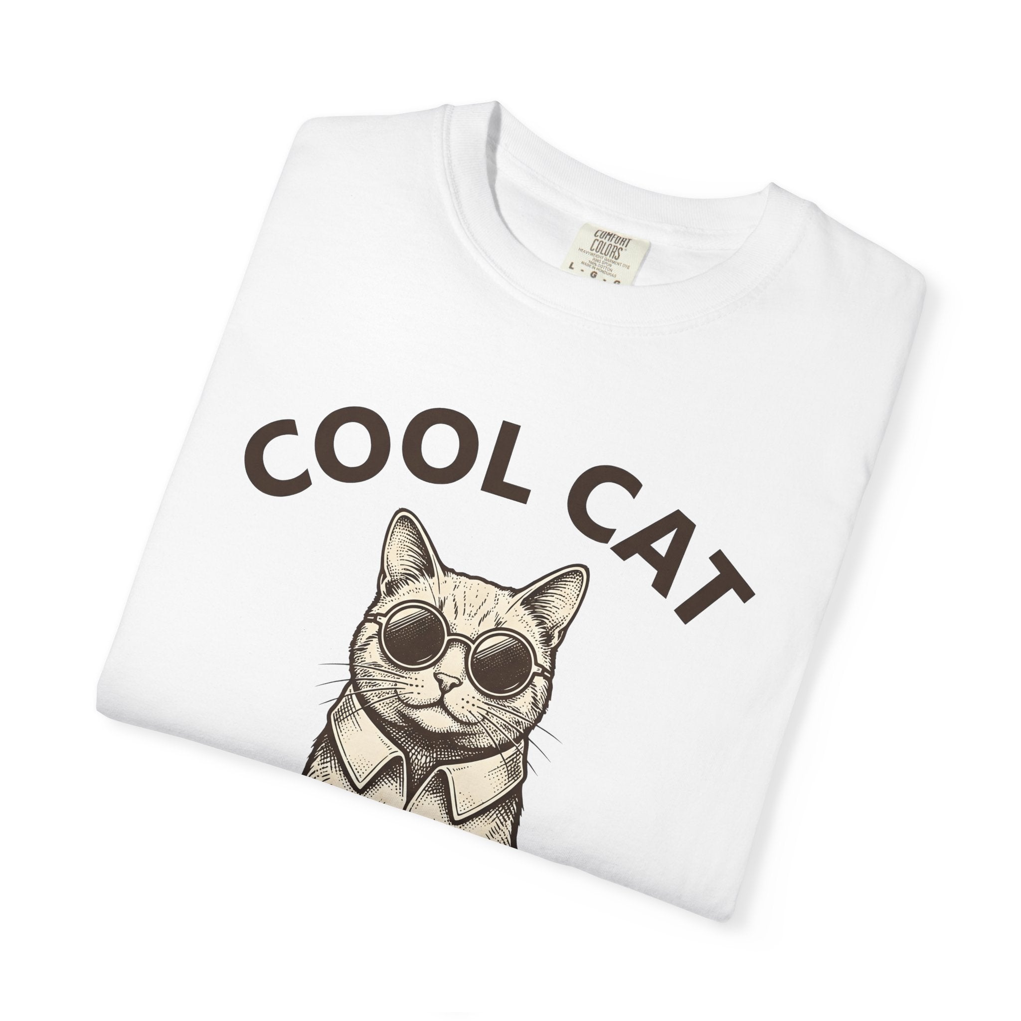 Kitty Shades Shirt Cat Pets Gift Women Retro Tee Cat Eye T-Shirt Cat Fan Vintage Tshirt Animal Graphic Sketch Necklace Tshirt