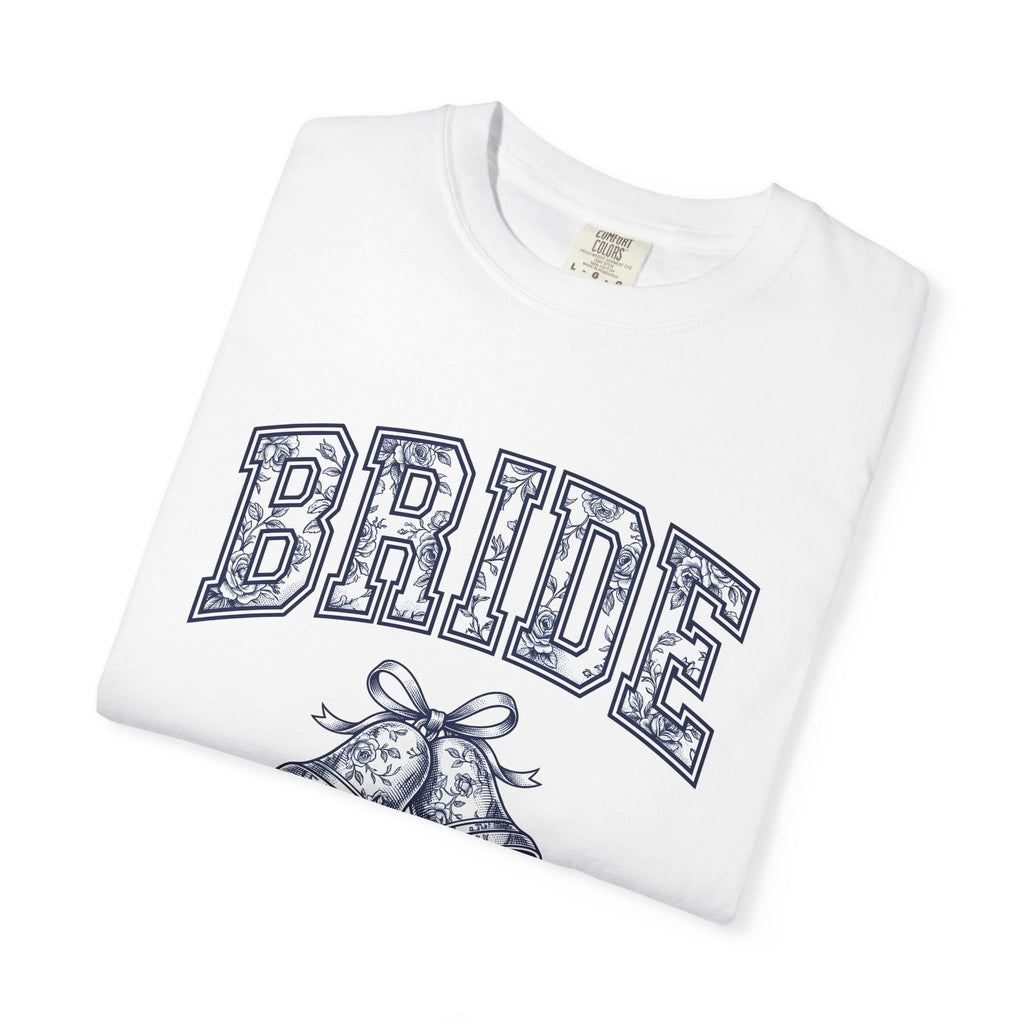 Nuptial Bells Shirt Bridal Matrimony Gift Women Flower Tee Wedding Bells T-Shirt Bride Fan Floral Tshirt Marriage Graphic Retro Red Roses