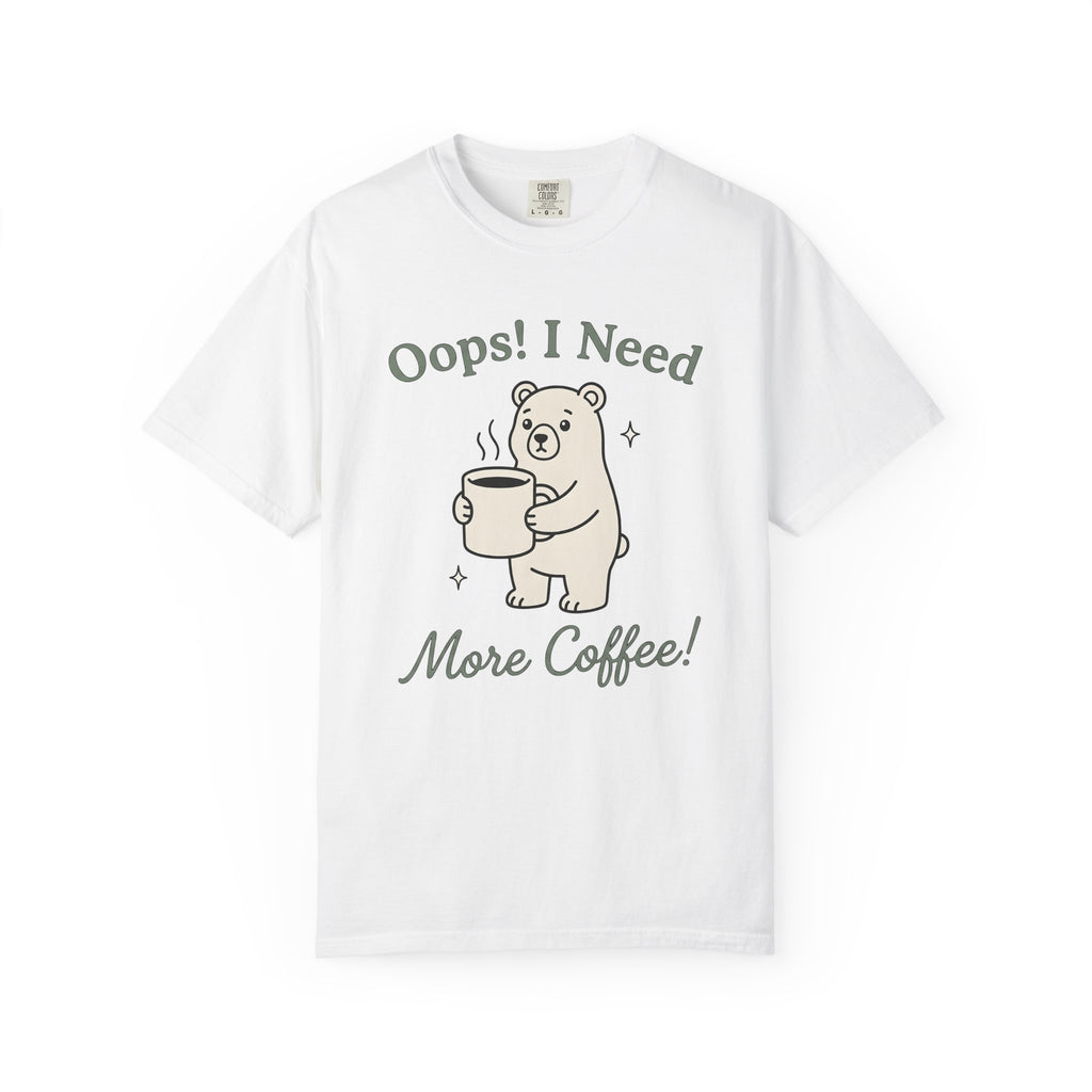 Bear Coffee Mug Shirt Coffee Wildlife Gift Women Cartoon Tee Coffee Mug T-Shirt Coffee Fan Cute Tshirt Animal Graphic Clean Twinkle Tshirt