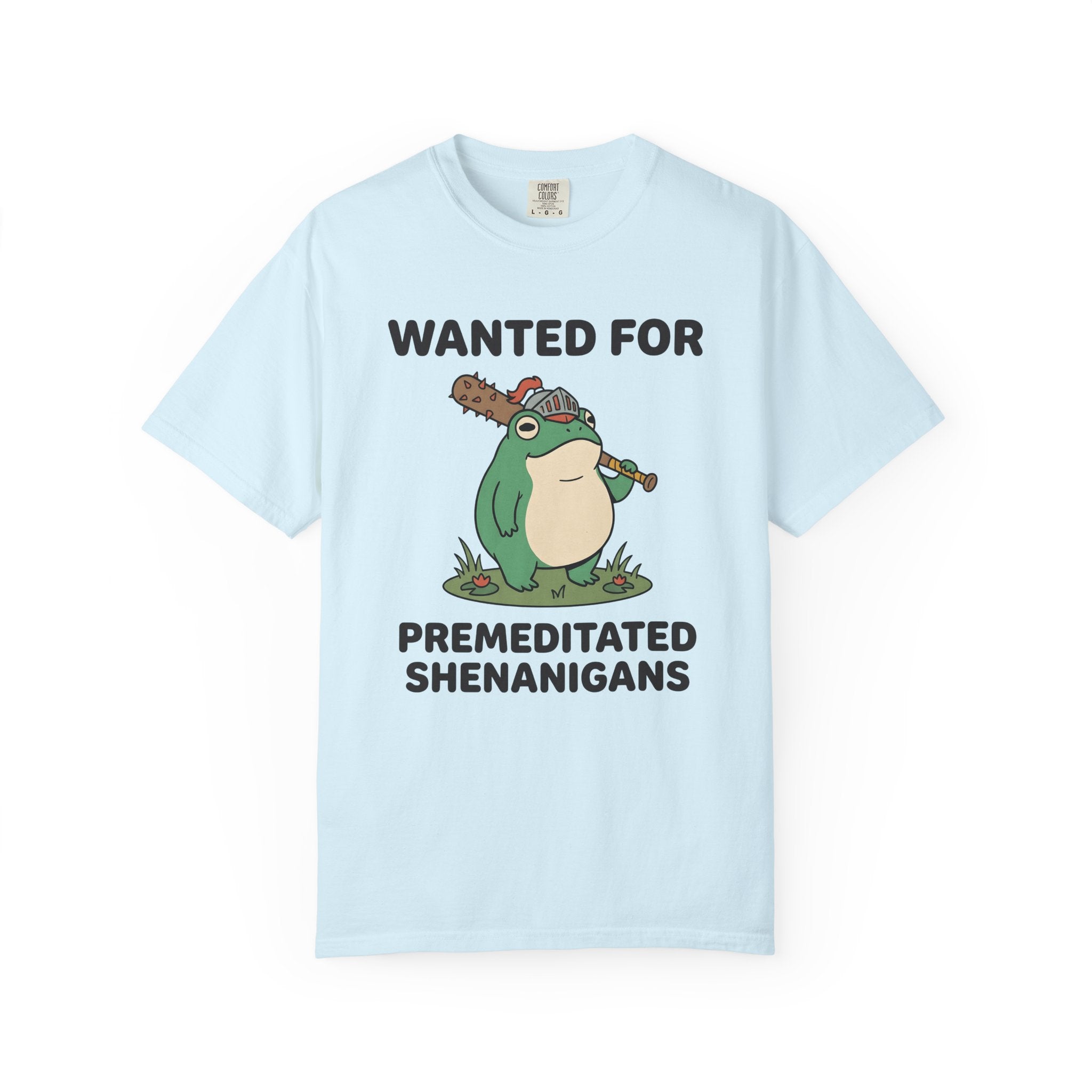 Amphibian Soldier Shirt Funny Critter Gift Women Graphic Tee Frog T-Shirt Humor Fan Illustrated Tshirt Creature Graphic Line Art Spiked