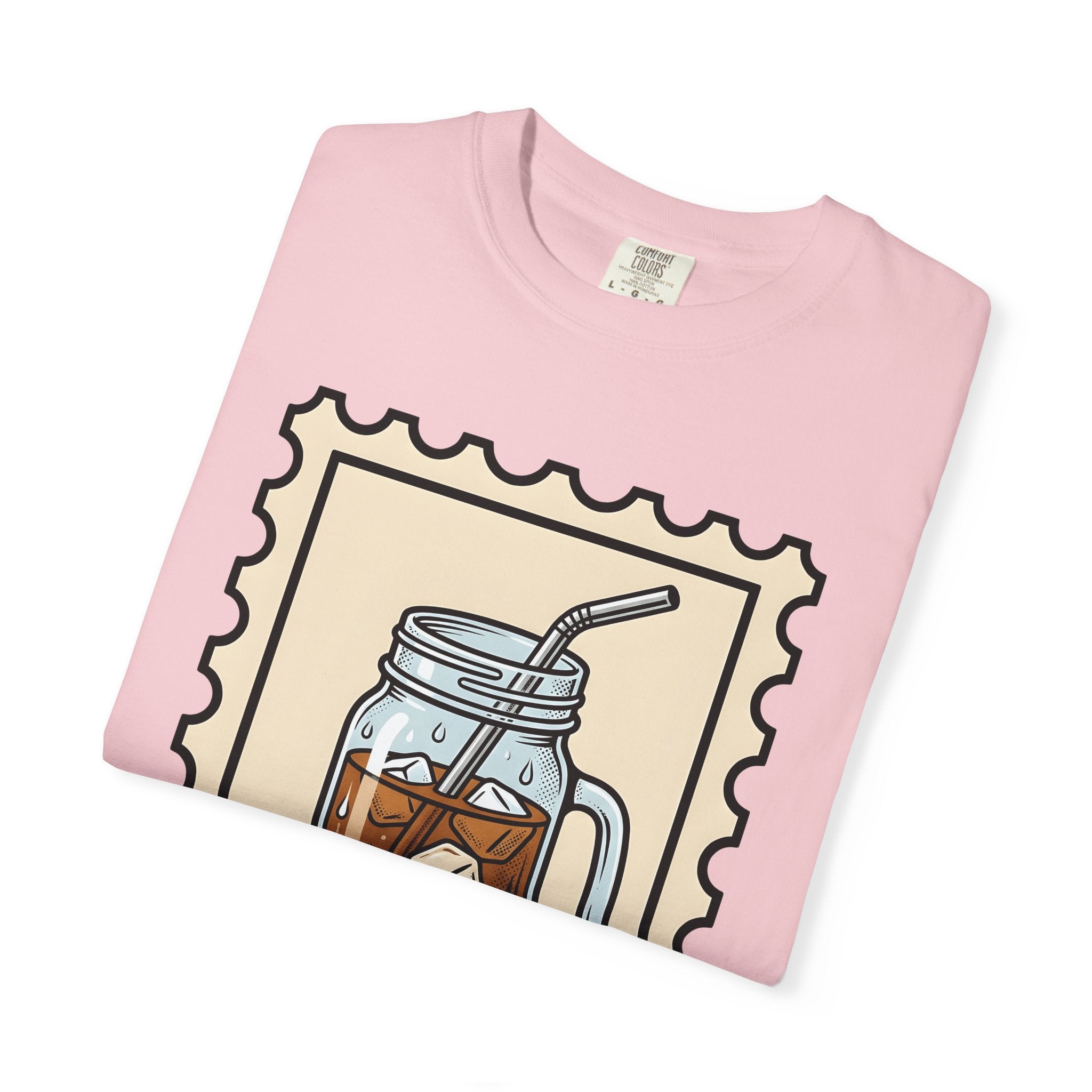 Iced Latte Glass Shirt Coffee Cooking Gift Women Farmhouse Tee Coffee Mug T-Shirt Coffee Fan Latte Art Tshirt Baking Graphic Traditional