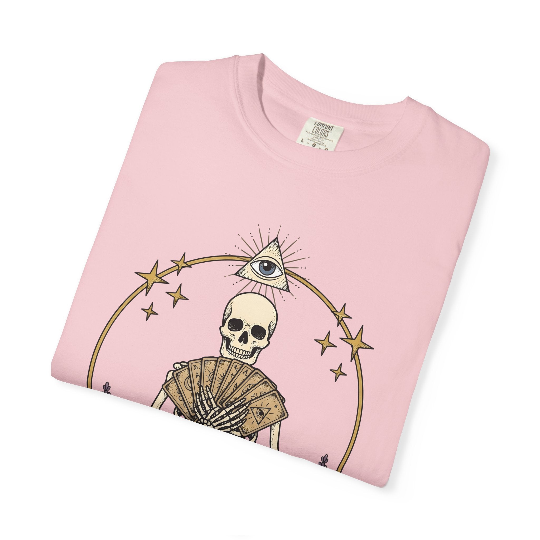 Skeletal Tarot Set Shirt Boho Chic New Age Gift Women Mystical Tee Tarot Cards T-Shirt Bohemian Enthusiast Spiritual Tshirt Spiritual