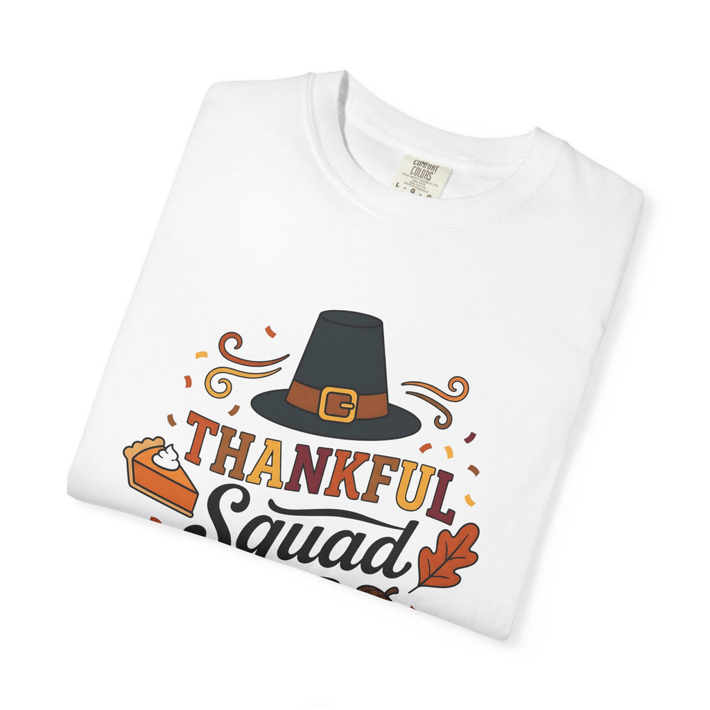 Pilgrim Hat Shirt Thanksgiving Harvest Gift Women Cute Tee Pilgrim T-Shirt Turkey Fan Pilgrim Hat Graphic Autumn Design Animated Pumpkin Pie