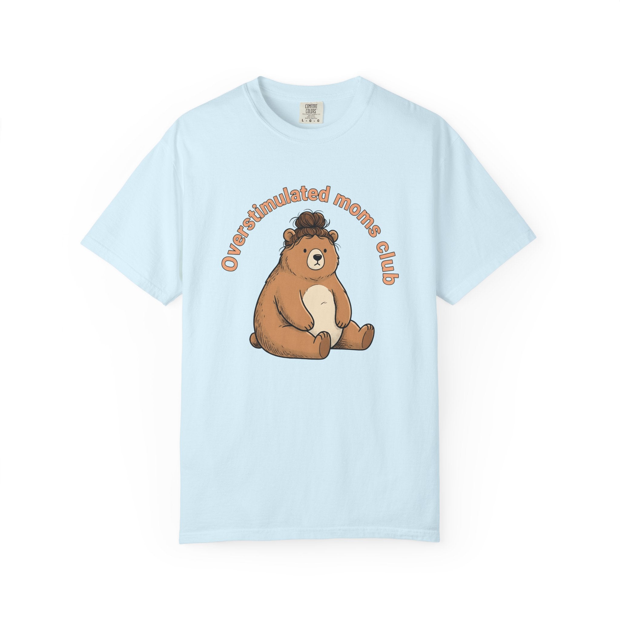 Bear Mom Shirt Moms Family Gift Women Cute Tee Mama Bear T-Shirt Mom Fan Mother Tshirt Clan Graphic Hand Drawn Topknot Tshirt