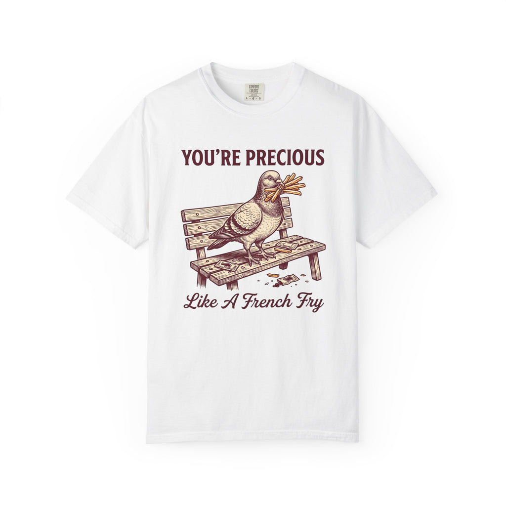 Bird Bench Shirt Funny Critter Gift Women Farmhouse Tee Bird Seat T-Shirt Humor Fan Rustic Tshirt Creature Graphic Pencil Potato Fries