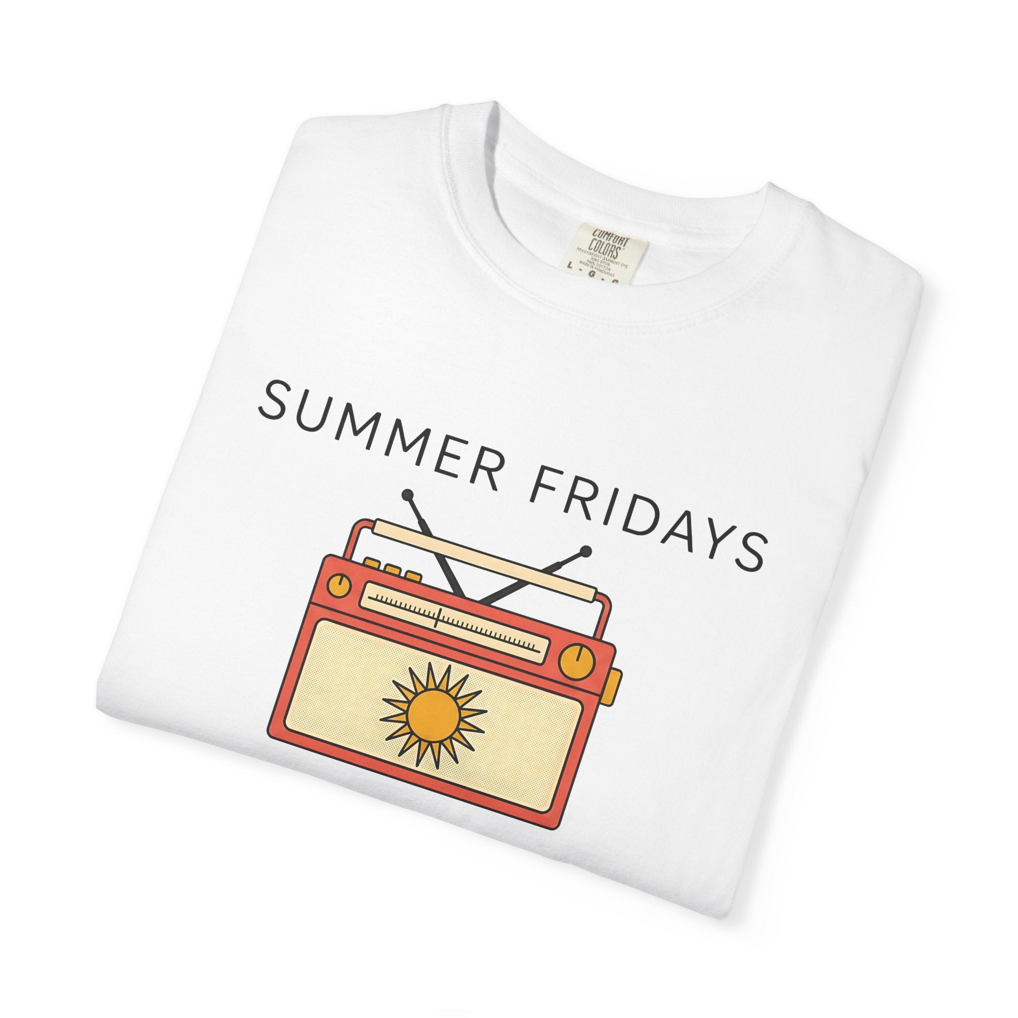 Retro Radio Shirt Summer Music Gift Women Minimalist Tee Radio T-Shirt Vacation Fan Simple Tshirt Melody Graphic Vintage Sun Tshirt