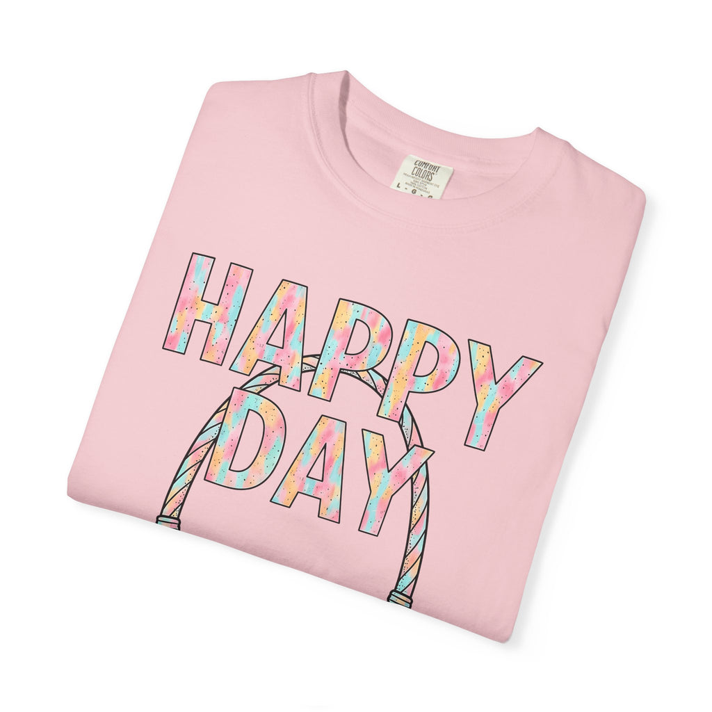 Easter Basket Shirt Easter Festivity Gift Women Muted Tones Tee Easter Hamper T-Shirt Easter Fan Pastel Tshirt Celebration Graphic Line Art
