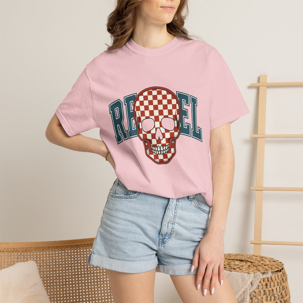 Gingham Skull Shirt America Music Gift Women Pop Art Tee Sugar Skull T-Shirt Patriot Fan Retro Tshirt Melody Graphic Classic Varsity Font