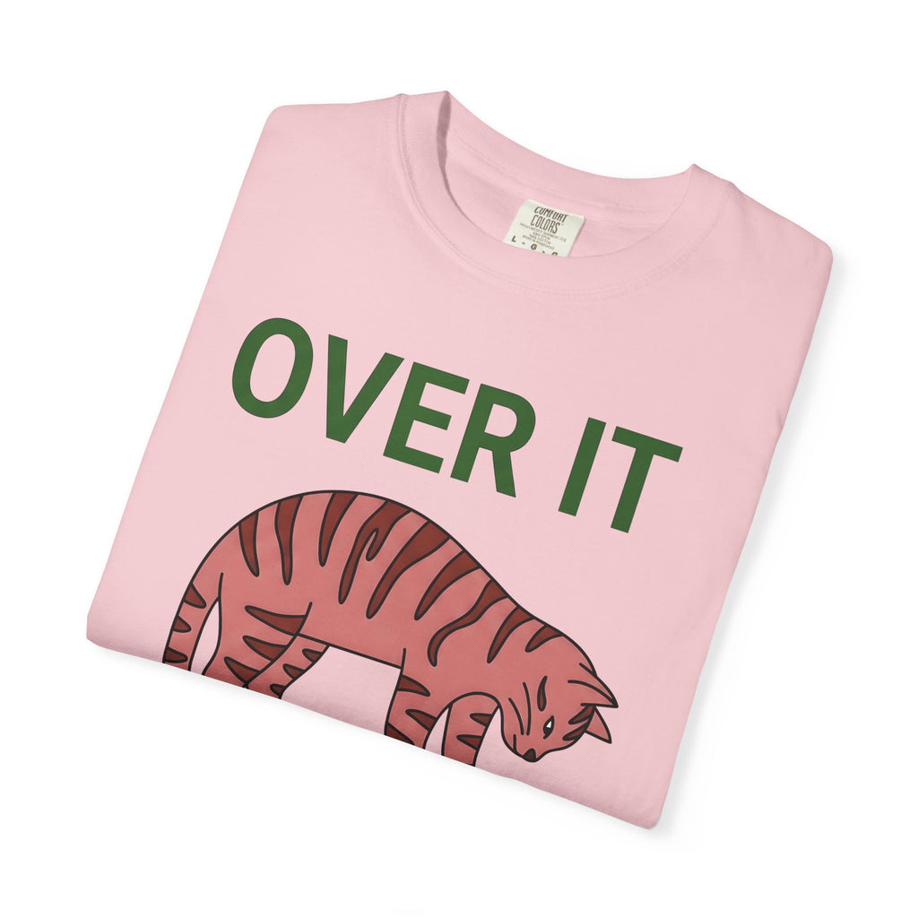Chill Cat Shirt Cat Gag Gift Women Sketch Tee Kitty Cat T-Shirt Cat Fan Feline Tshirt Joke Graphic Clean Stripes Tshirt