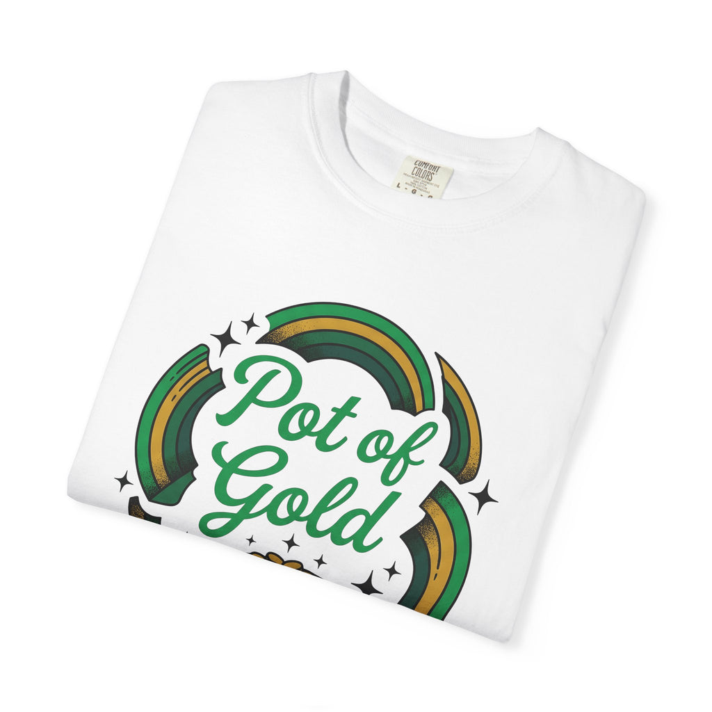 Treasure Pot Shirt St Patrick's Day Chance Gift Women Doodle Tee Treasure Chest T-Shirt Luck Fan Hand Drawn Tshirt Fortune Graphic Rustic