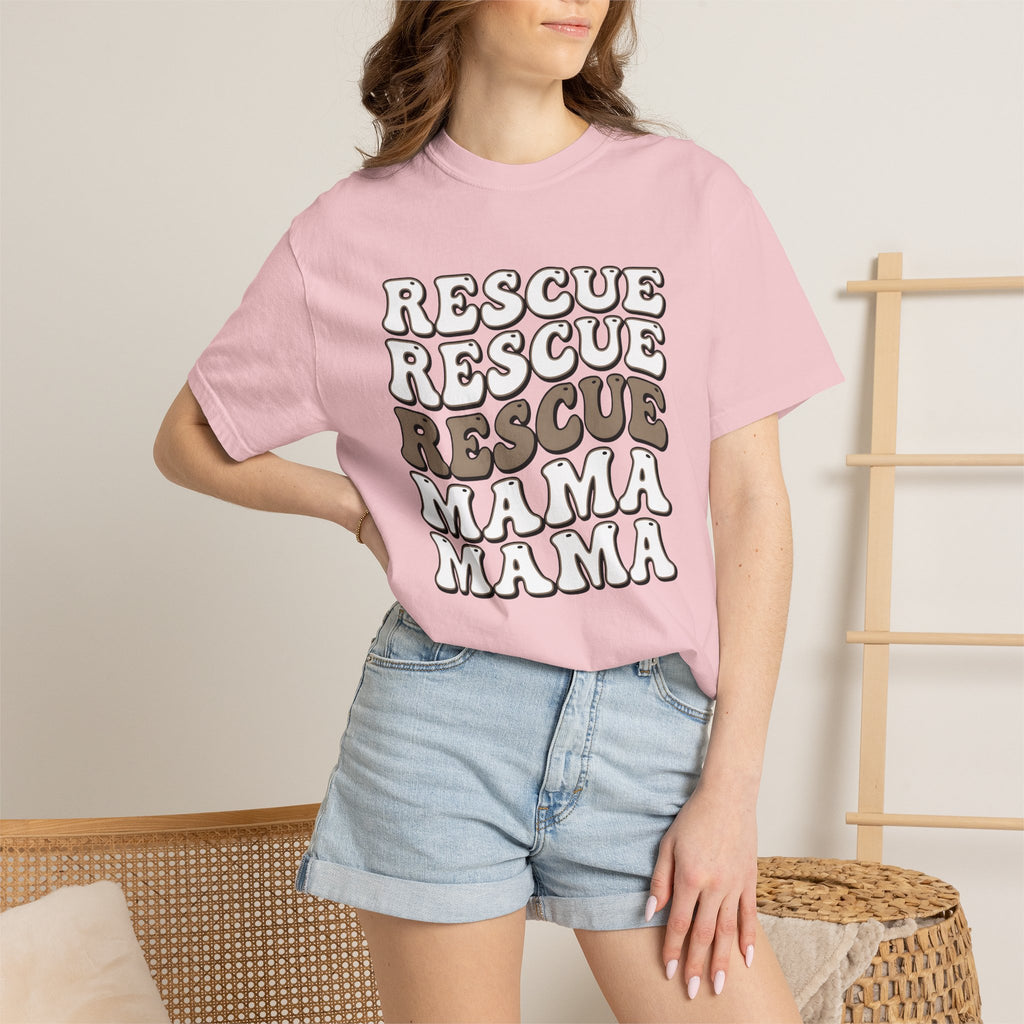 Retro Text Illustration Shirt Dog Dog Rescue Gift Women Nostalgic Tee Typography T-Shirt Dog Fan Vintage Tshirt Rescue Graphic Strong Paw