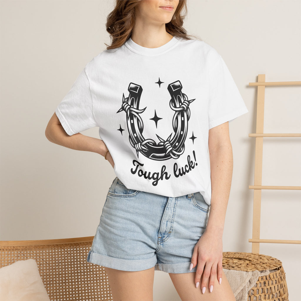 Horseshoe Barbed Wire Shirt Luck Country Gift Women Neo Traditional Tee Barbed Wire T-Shirt Fortune Fan Traditional Tshirt Rural Graphic