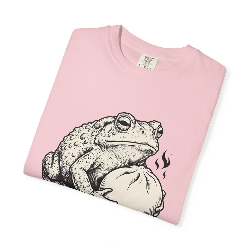 Amphibian Dumpling Shirt Animals Meal Gift Women Illustration Tee Frog T-Shirt Animal Fan Toad Tshirt Food Graphic Dumpling Design Graphic