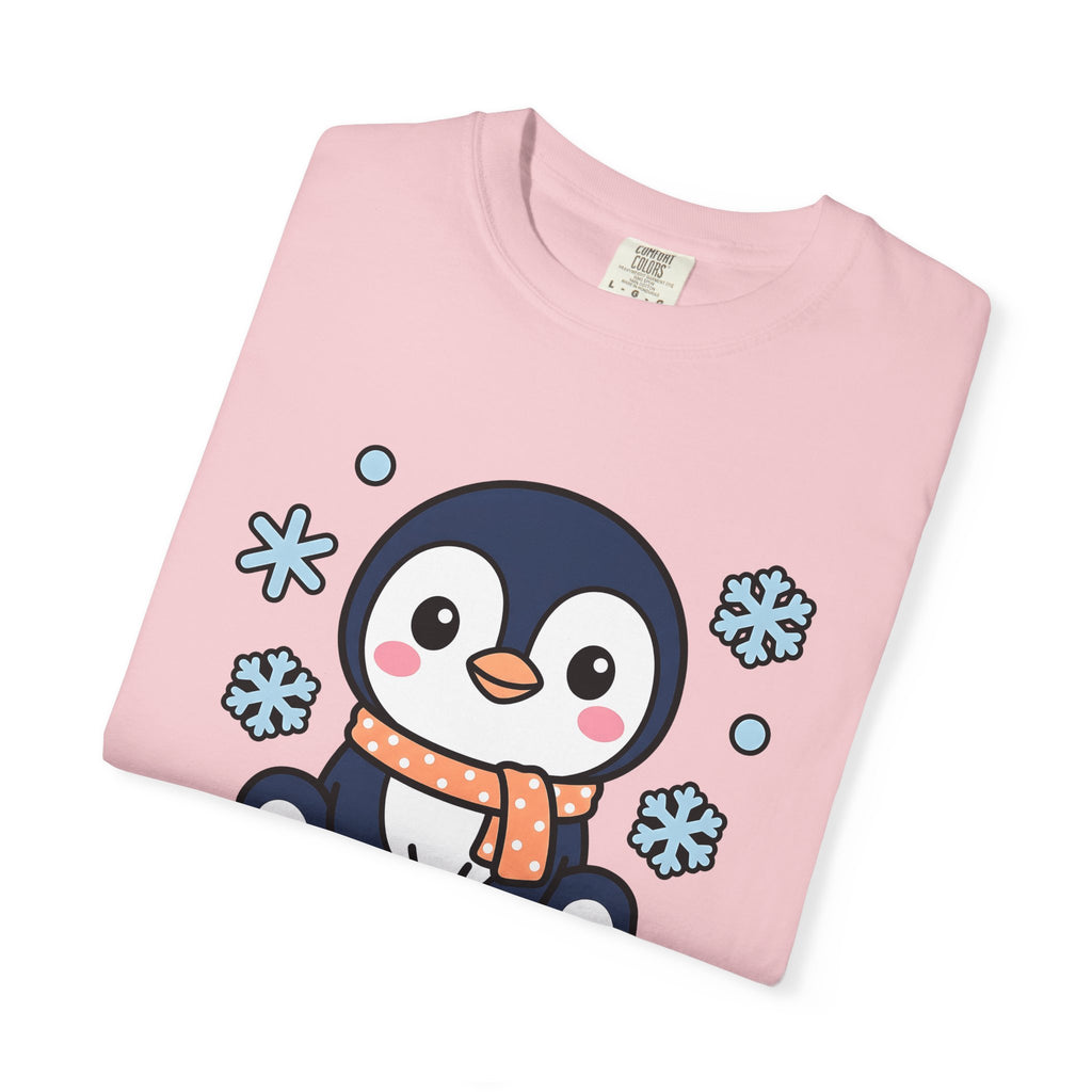 Penguin Drawing Shirt Animals Snow Gift Women Adorable Tee Pinguin T-Shirt Wildlife Fan Creature Tshirt Winter Graphic Animated Frost