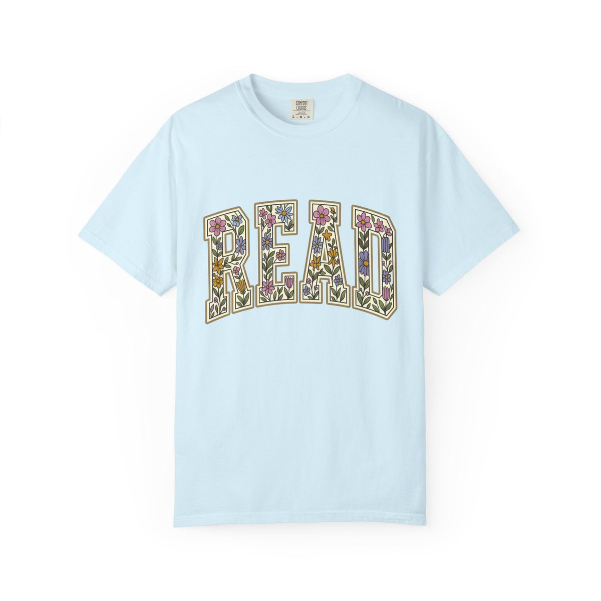 Flower Letter Design Shirt Teacher Literature Unisex Gift Bohemian Tee Alphabet