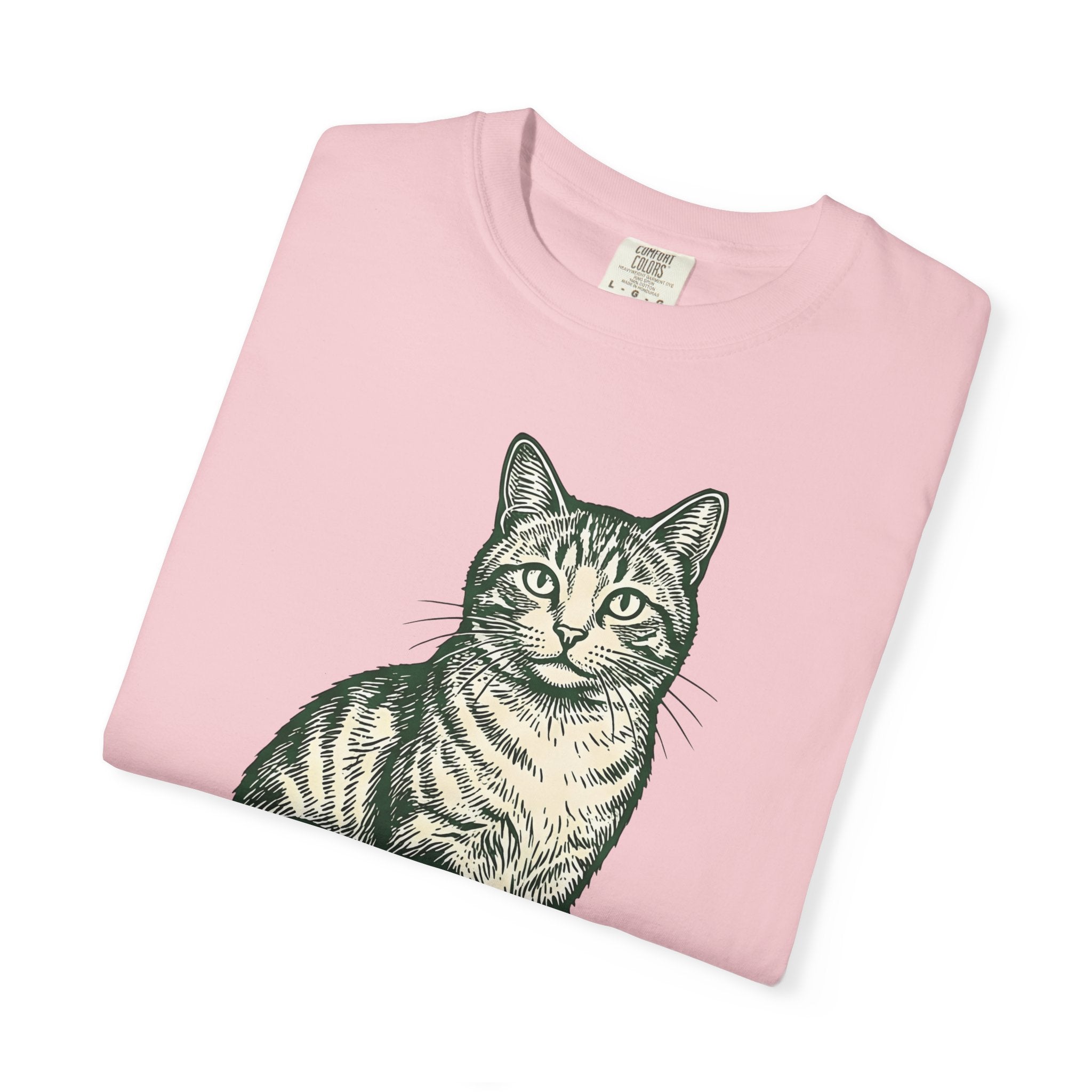 Orange Cat Shirt Cat Wildlife Gift Women Retro Tee Kitty T-Shirt Cat Fan Vintage Tshirt Wildlife Graphic Doodle Tiger Stripes Tshirt