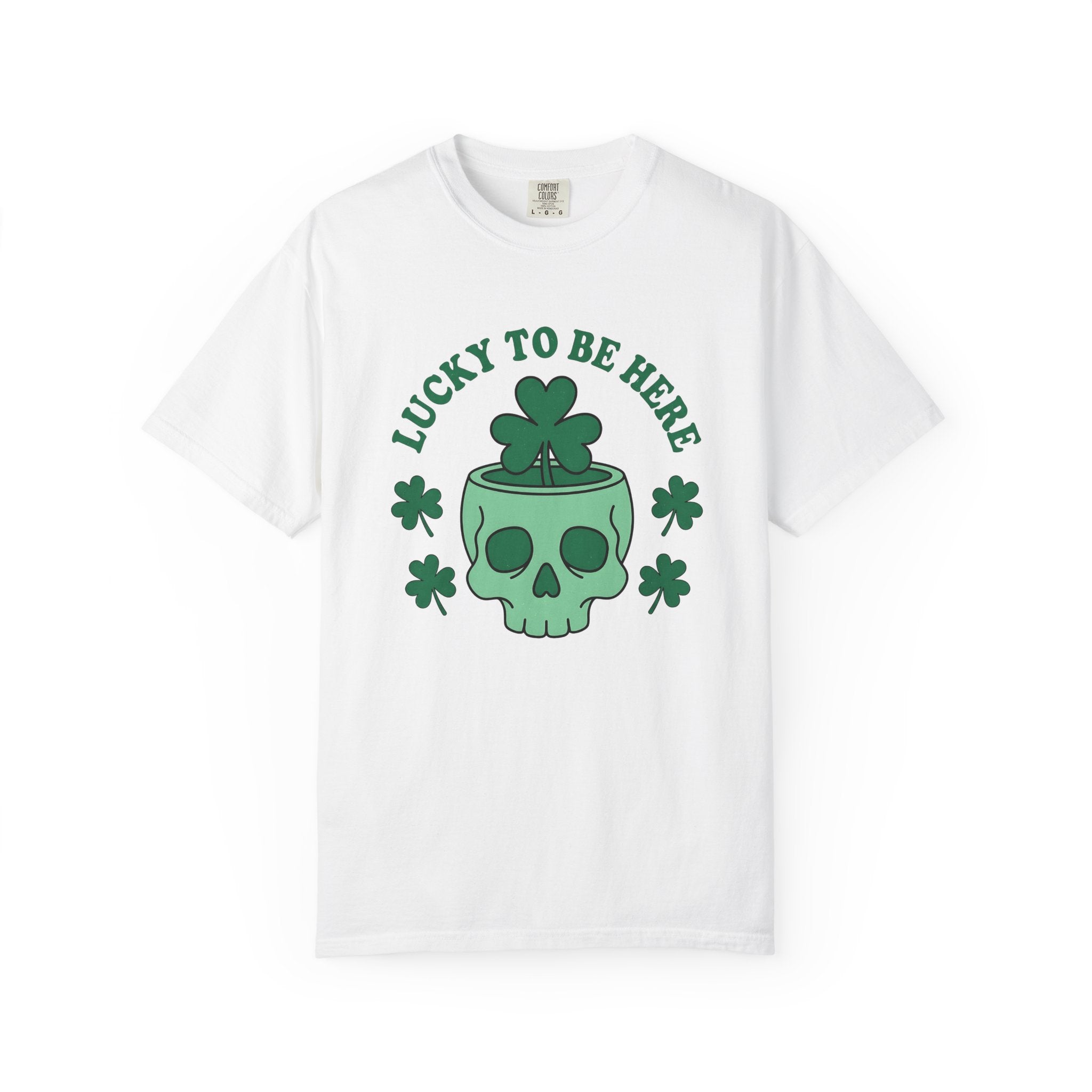 Skeleton Shamrock Shirt St Patrick's Day Alternative Gift Women Graphic Tee Shamrock T-Shirt St Patricks Fan Graphic Tshirt Punk Graphic