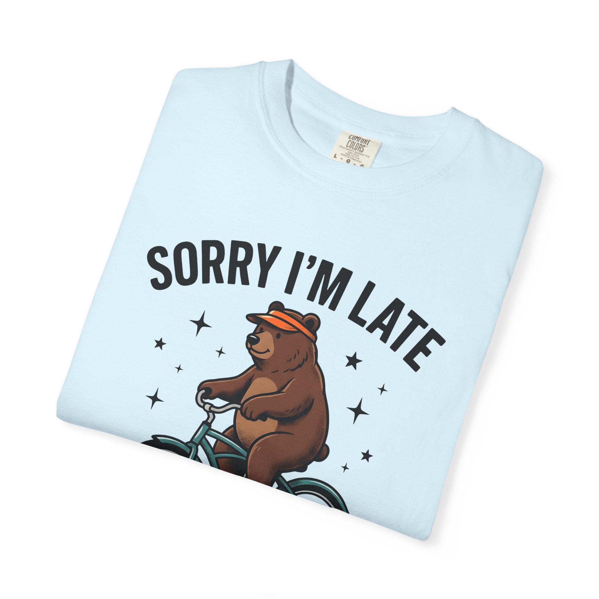 Bear Bike Shirt Funny Wildlife Gift Women Comic Tee Bear T-Shirt Humor Fan Cartoon Tshirt Wildlife Graphic Vintage Star Shapes Tshirt