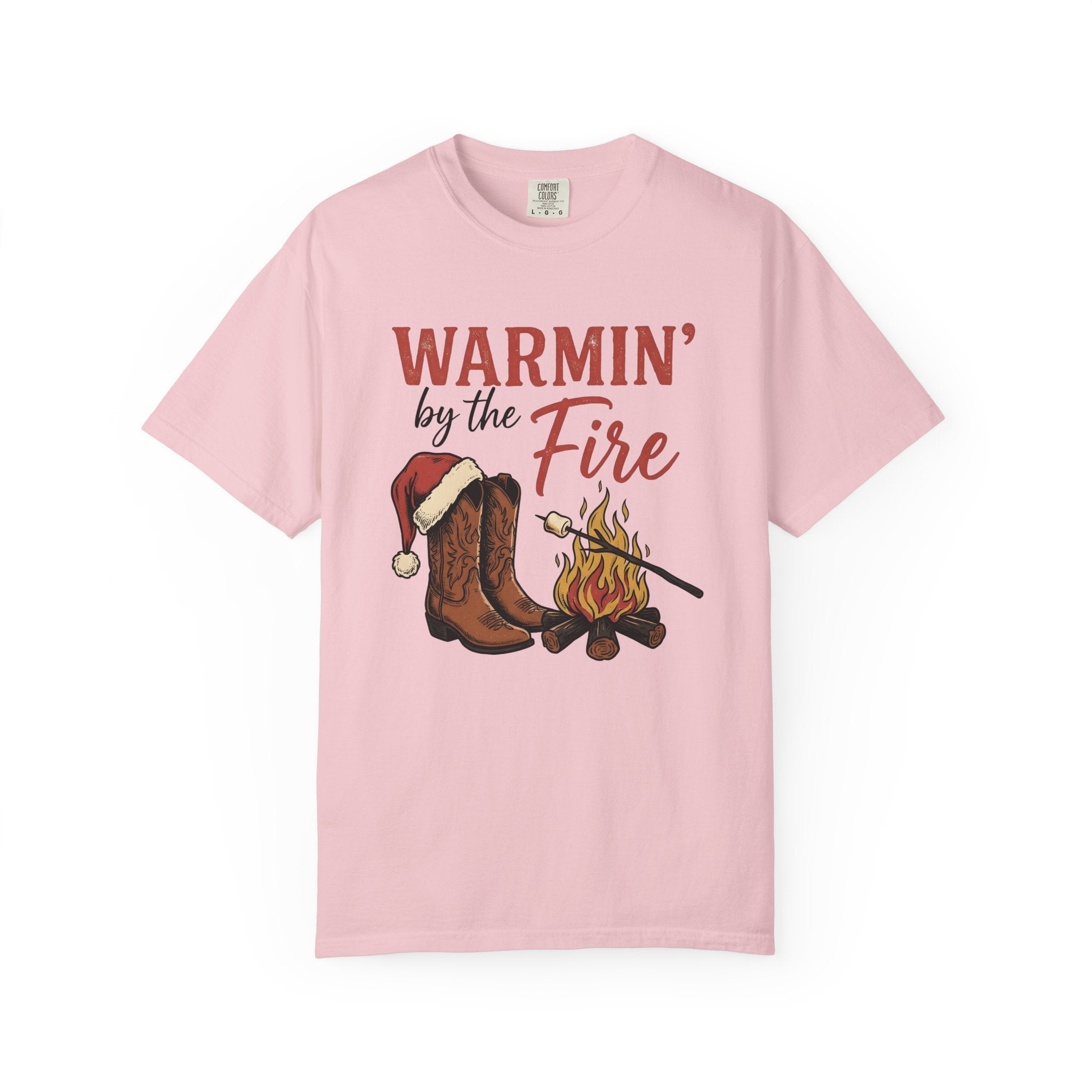 Cowgirl Boots Shirt Christmas Ranch Gift Women Antique Tee Boots T-Shirt Christmas Fan Vintage Tshirt Farm Graphic Line Art Bonfire Tshirt