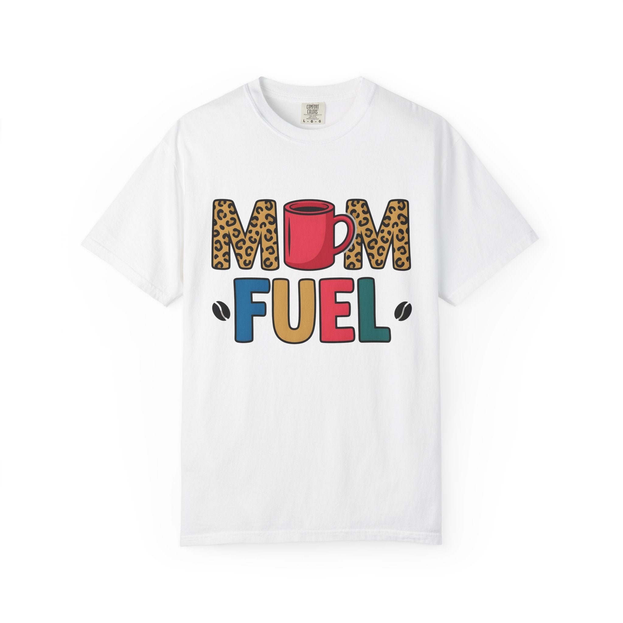 Latte Cup Shirt Coffee Mama Gift Women Minimalist Tee Coffee Mug T-Shirt Coffee Fan Simple Tshirt Mom Graphic Hand Drawn Cheetah Pattern
